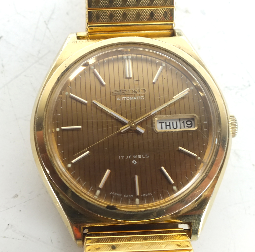 Seiko 17 Jewels Automatic Mens Wristwatch Vintage Seiko mens watch | eBay