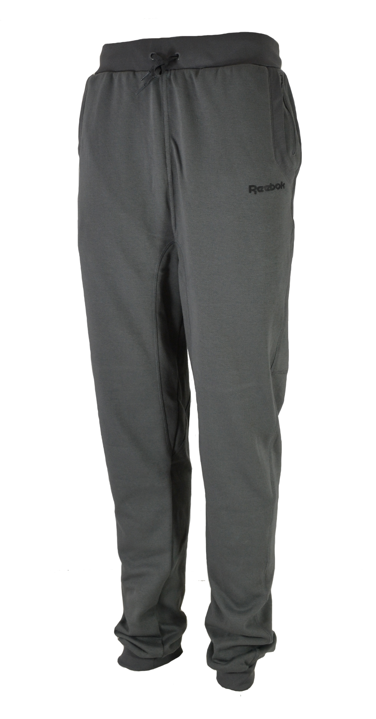 New Reebok Men's Tracksuit Bottoms Slim Fit Play Dry Grey NCL Pant S M ...