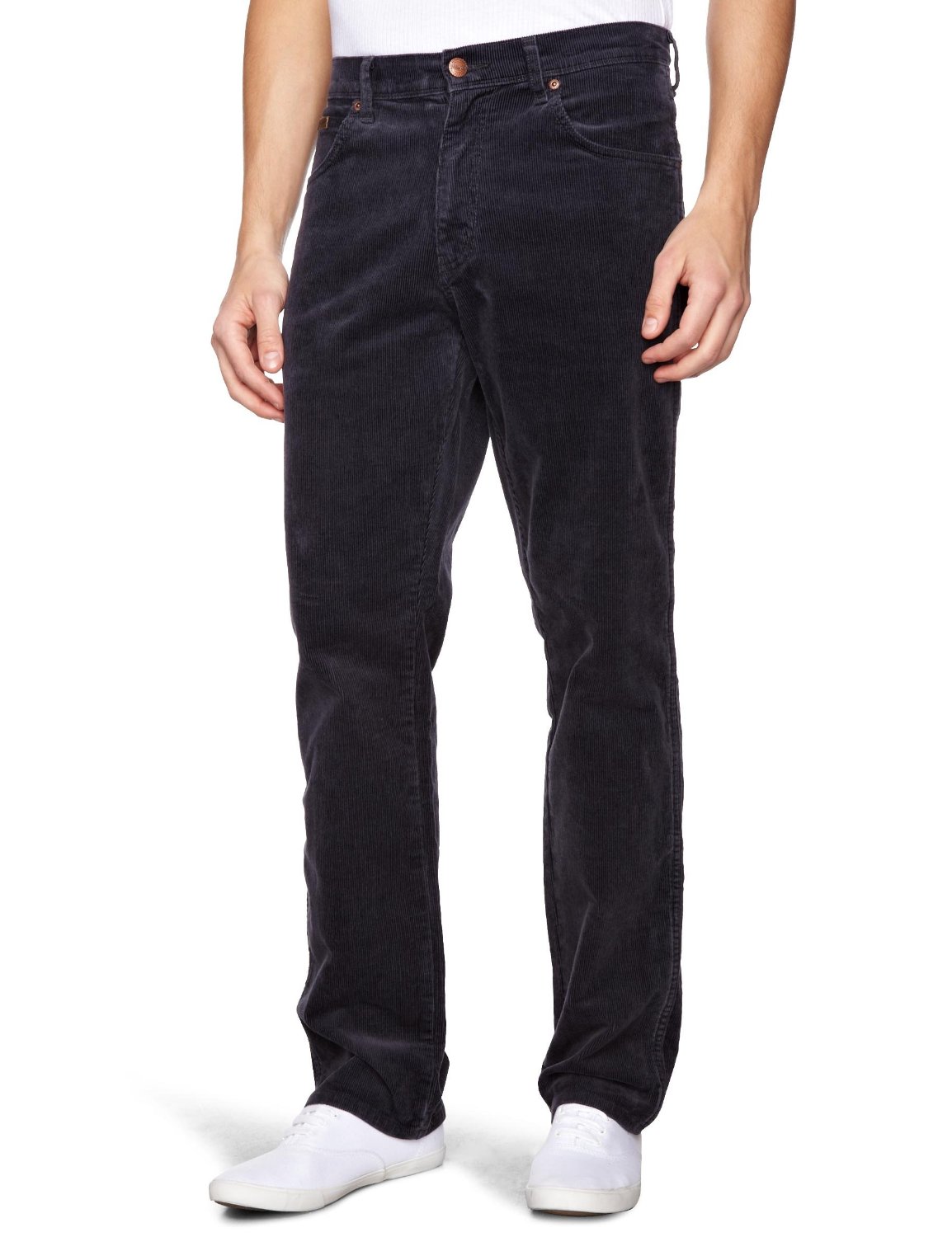 Wrangler Texas Stretch Cords Jeans New Men’s Dark Navy Blue Regular Fit ...