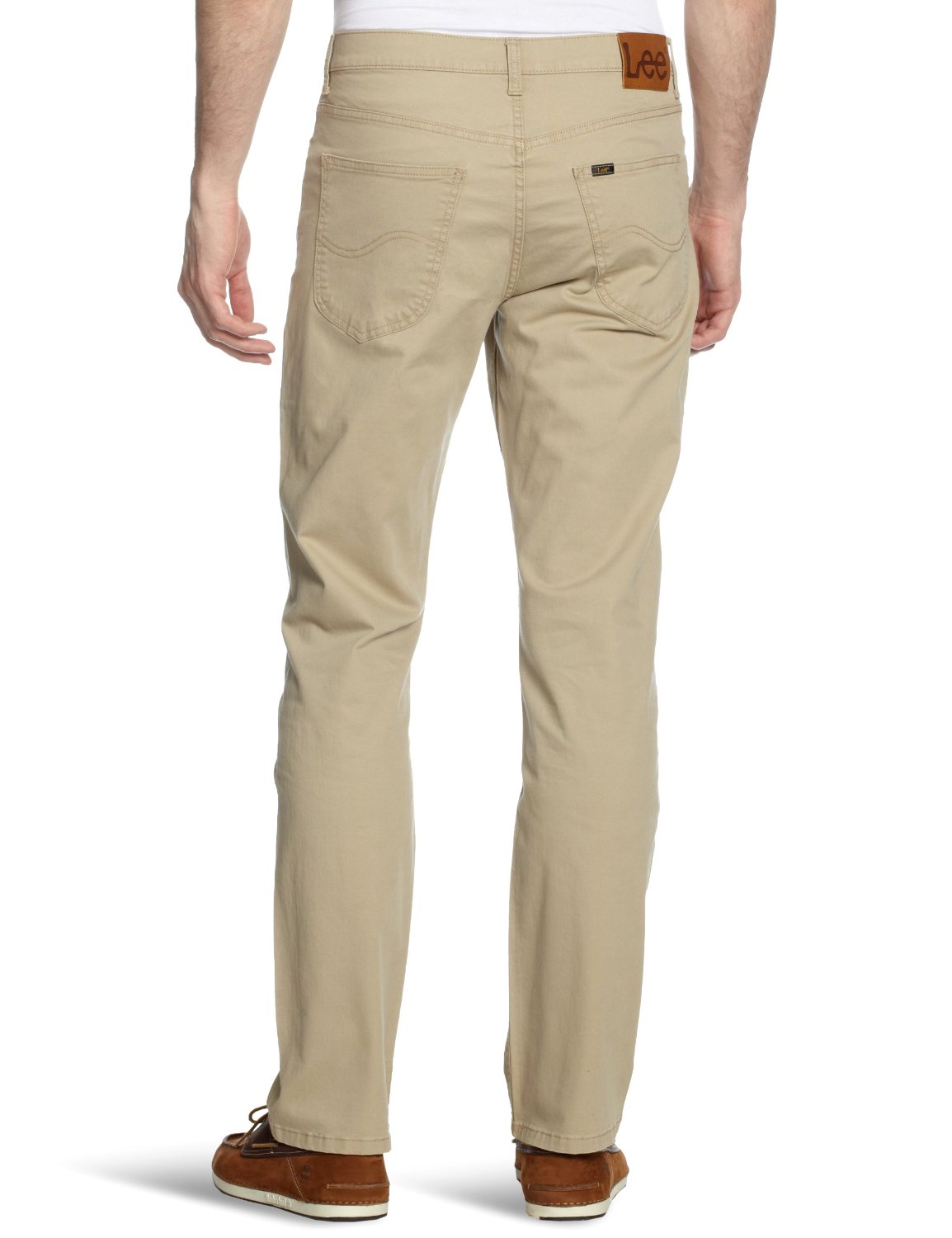 New Mens Lee Brooklyn Straight Stretch Jeans Soft Fabric Chino Light ...