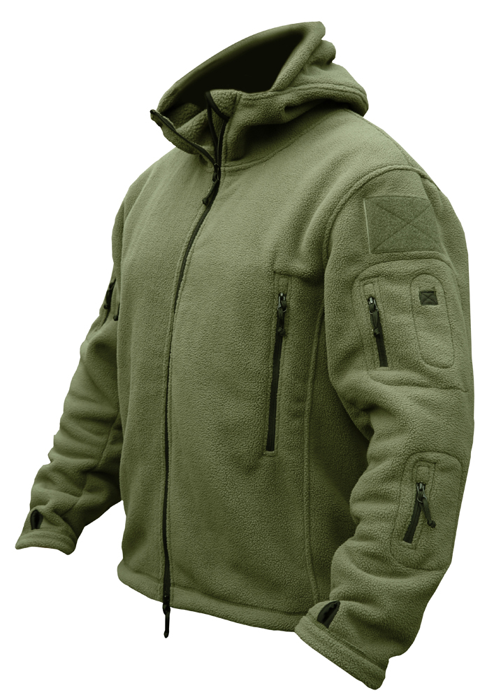 TACTICAL RECON HOODIE MILITARY FLEECE SPECIAL FORCES JACKET OLIVE GREEN ...