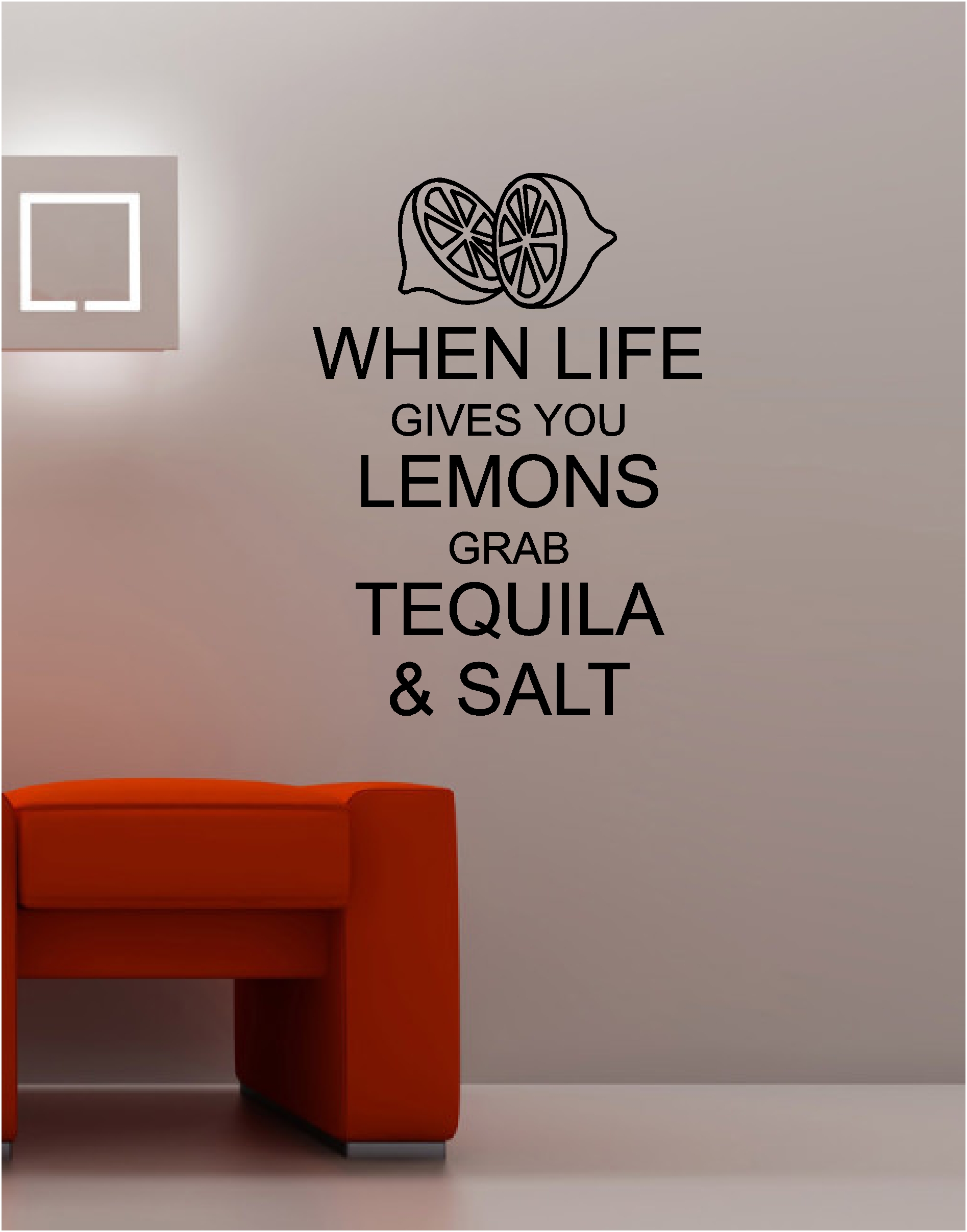 WHEN LIFE GIVES YOU LEMONS wall art sticker vinyl quote KITCHEN LOUNGE keep calm eBay WHEN LIFE GIVES YOU LEMONS wall art sticker vinyl quote KITCHEN LOUNGE keep calm eBay