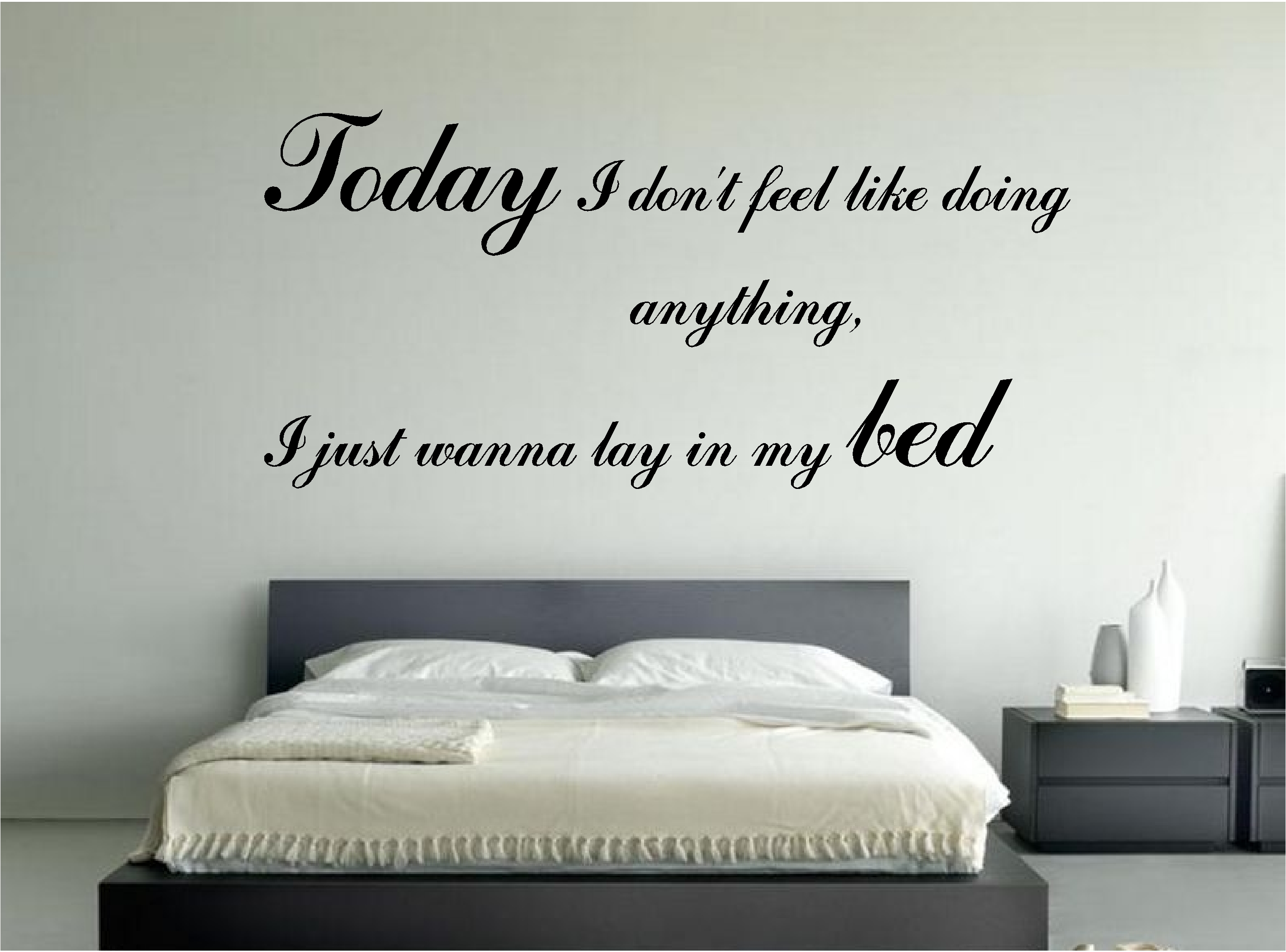 Details About Bruno Mars Lazy Music Song Lyrics Wall Art Sticker Quote Decal Bedroom Lounge