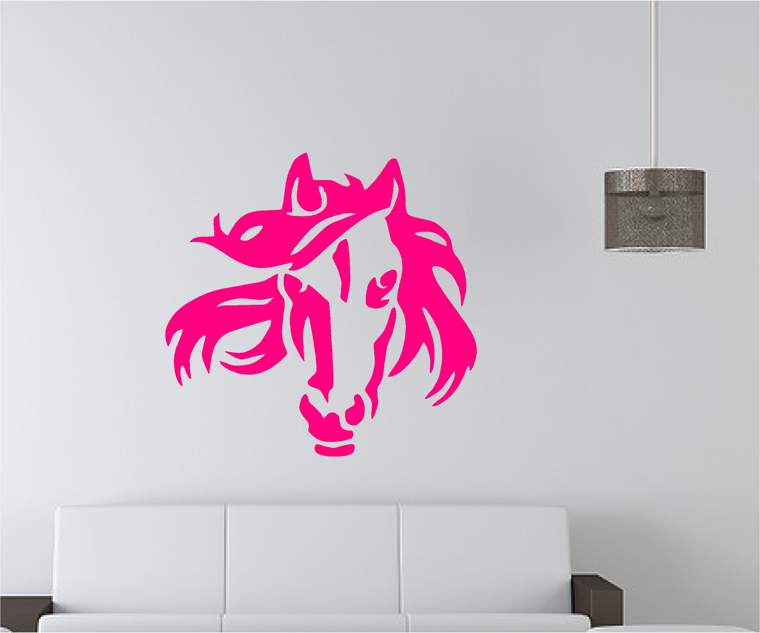 Horse Head Wall Art Sticker Animal Bedroom Lounge Decal Horse Head Lounge Bedroom Wall Art Sticker Vinyl Decal