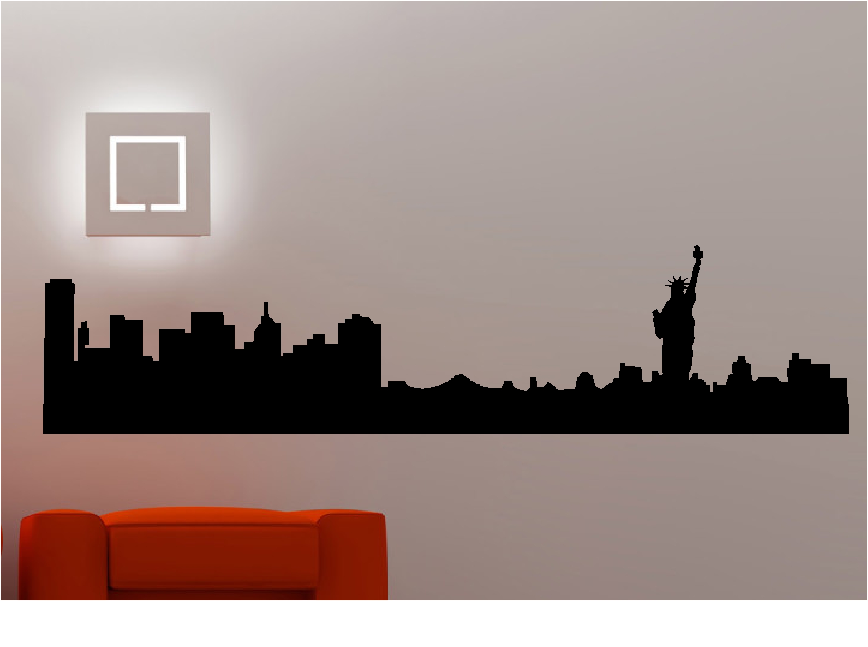 New York City Skyline Wall Stickers Wall Decals Vinyl Art Decals Ebay