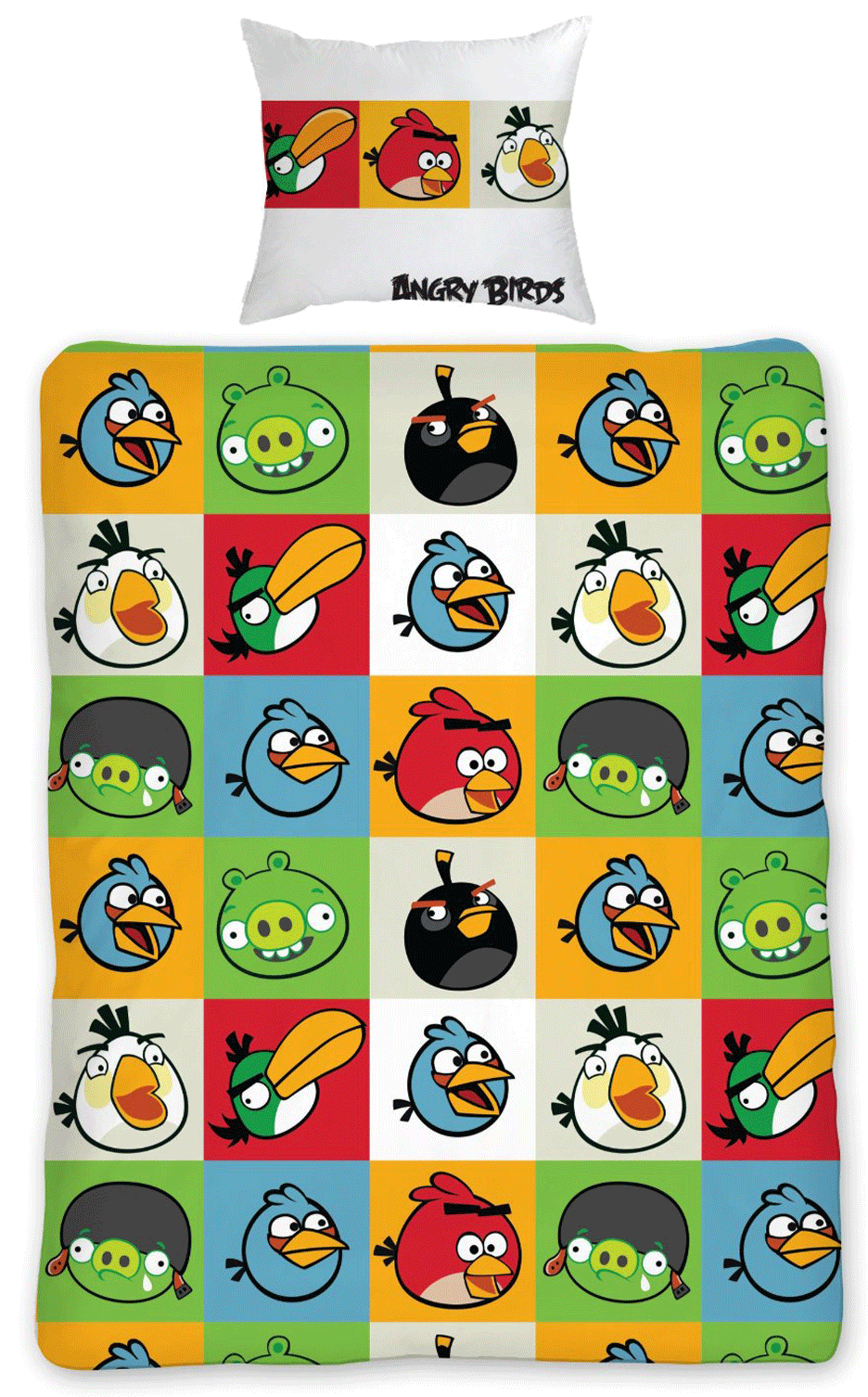 Angry Birds Single Duvet Quilt Cover Pillowcase Bedding Set PolyCotton DOONA