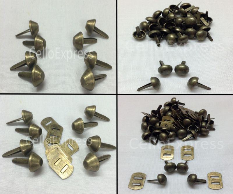 Bag making /& Crafts celloexpress Pack of 4-12mm GOLD ROUND with BACKS Round Bottom Handbag Studs Bag /& Purse Feet with Backs