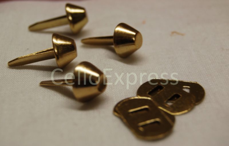 Bag making /& Crafts celloexpress Pack of 4-12mm GOLD ROUND with BACKS Round Bottom Handbag Studs Bag /& Purse Feet with Backs