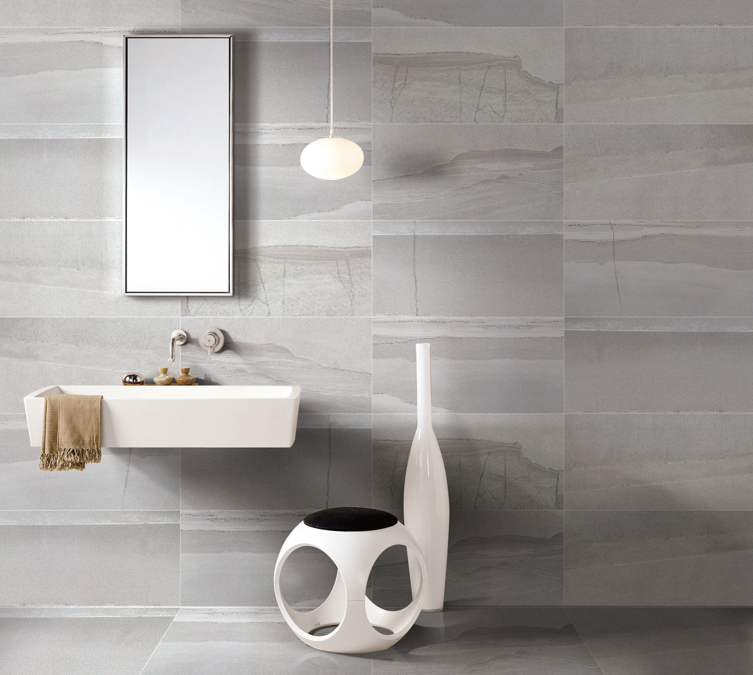 Stijlvolle Badkamertegels In Formaat 30 X 60 (Stylish Bathroom Tiles In 30 X 60 Format)