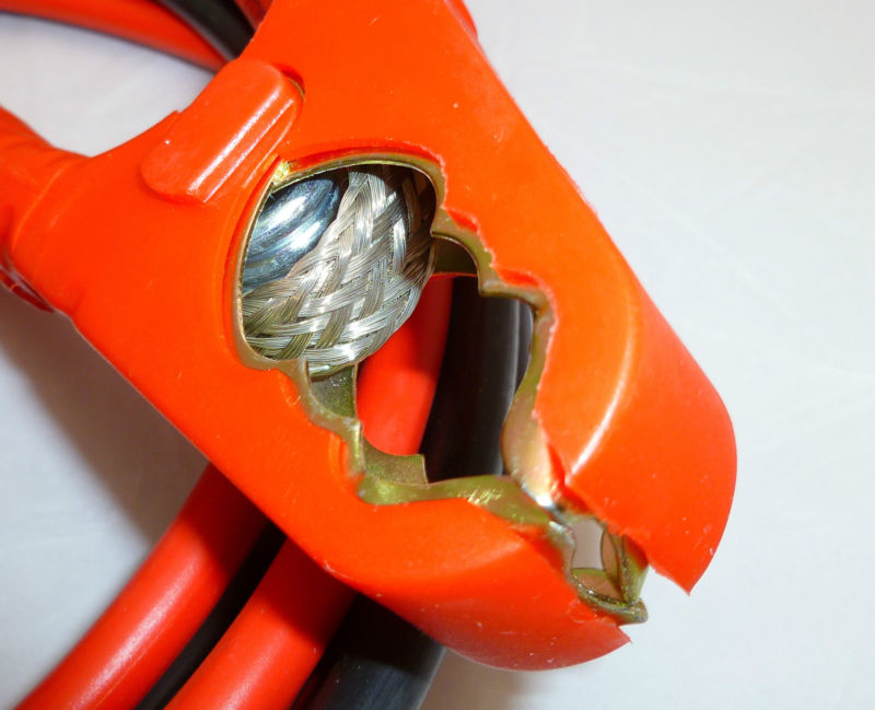 8mtr BATTERY BOOST CABLES 175A JUMPSTART LEADS fitted with genuine