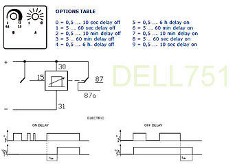 TIMER RELAY Adjustable 12 volt 10 Amp ALT//ADJTIMERRELA12v