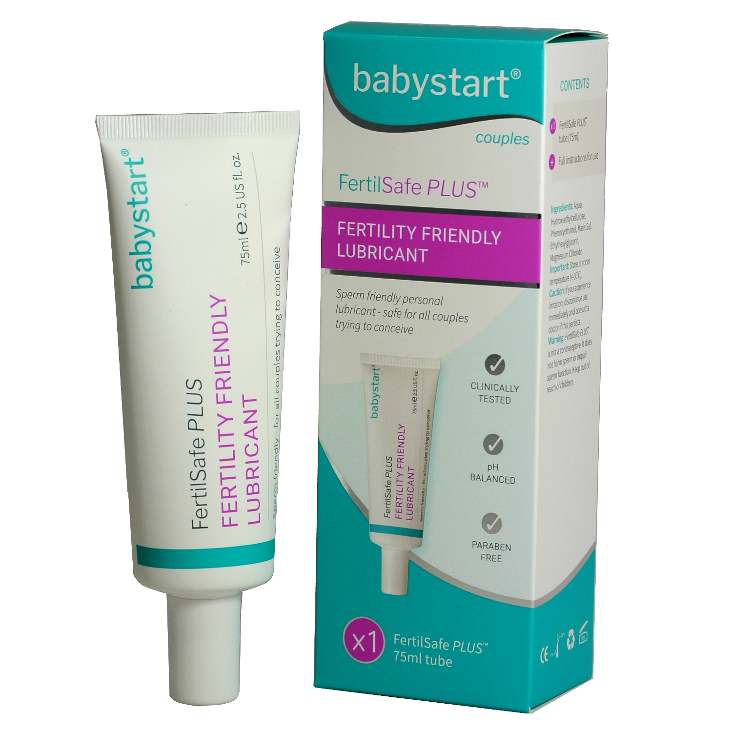 Fertility Friendly Lubricant 75ml Tube Babystart FertilSafe PLUS™ eBay