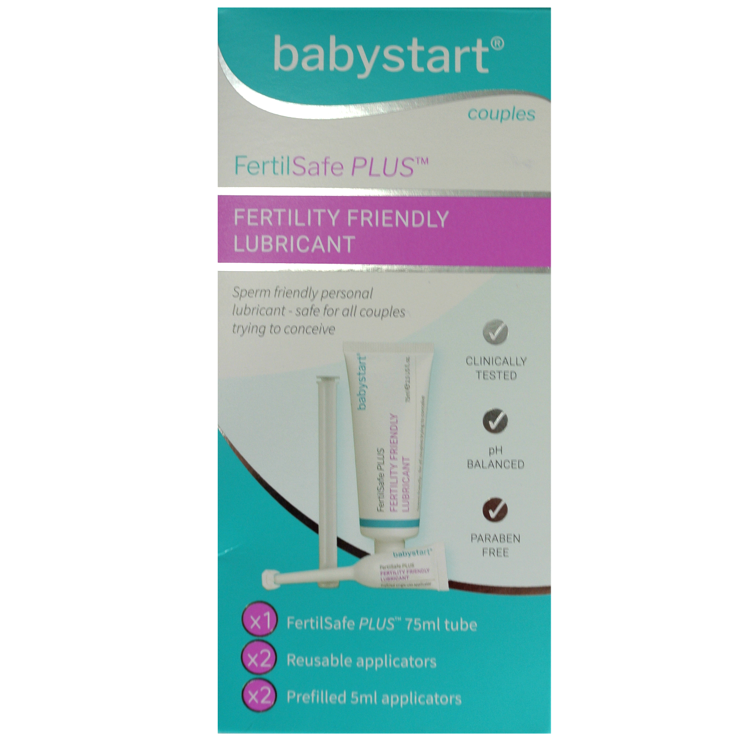 Fertility Friendly Lubricant 75ml Tube + Applicators Babystart