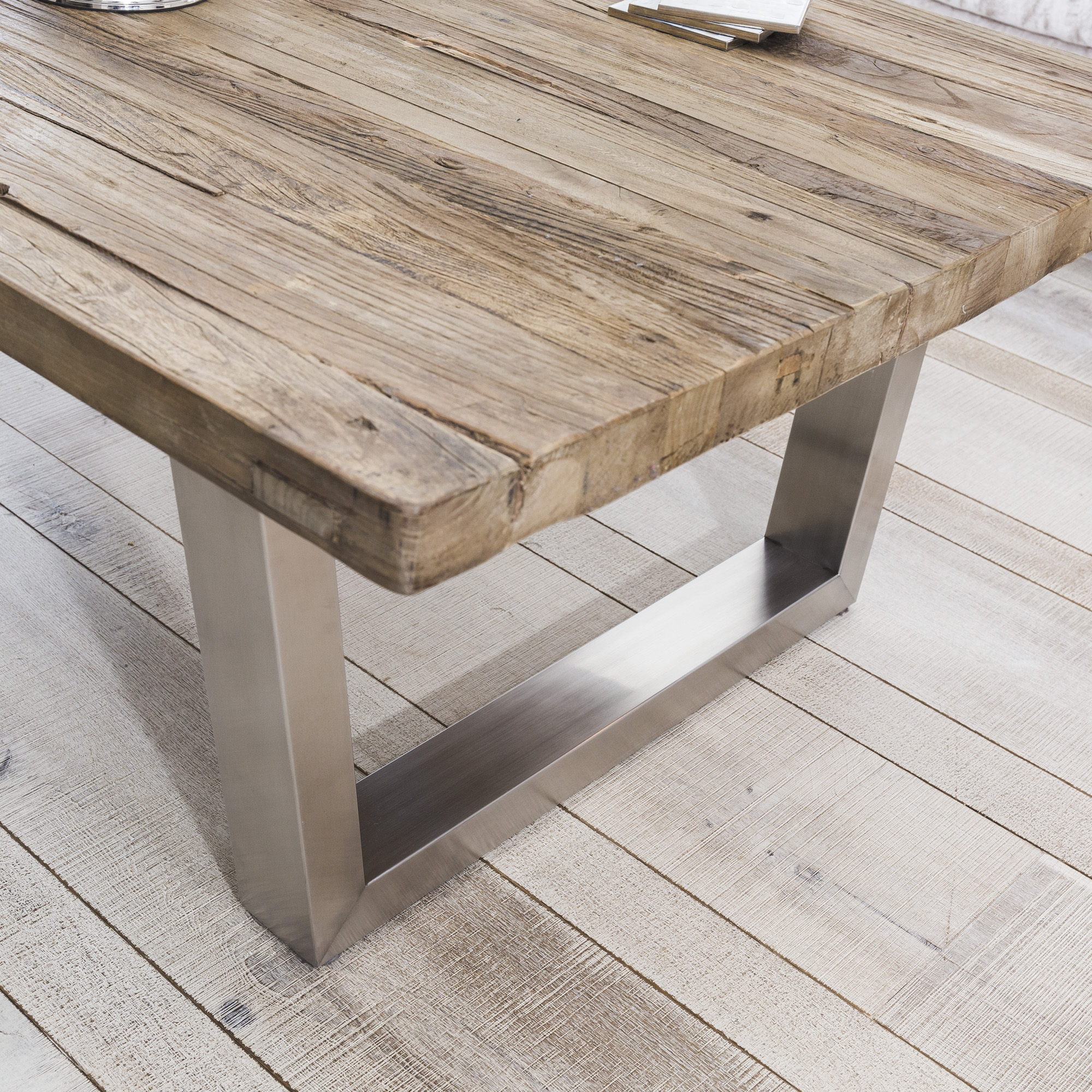 eGB723 - New Detroit Reclaimed Elm Wood Coffee Table with ...