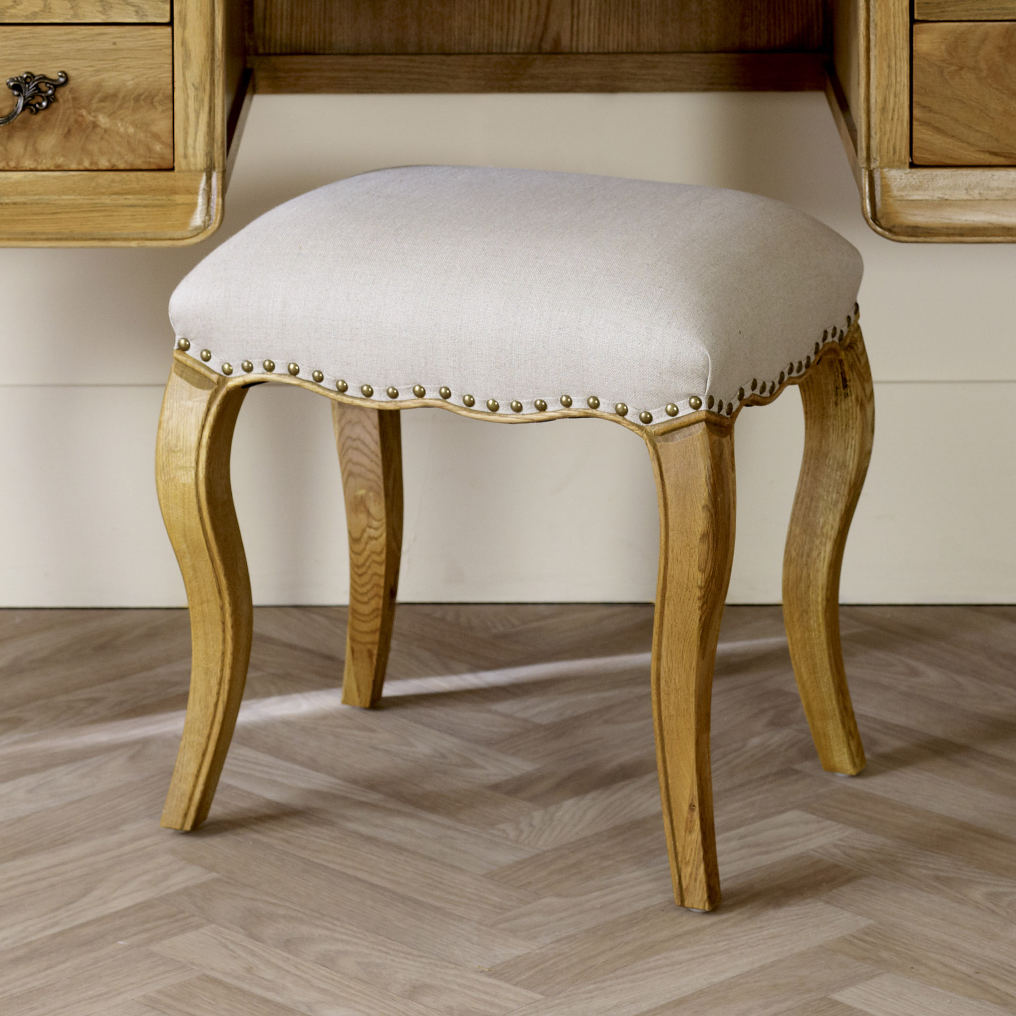 eGB204 French Polished Oak Bedroom Dressing Table Stool eBay