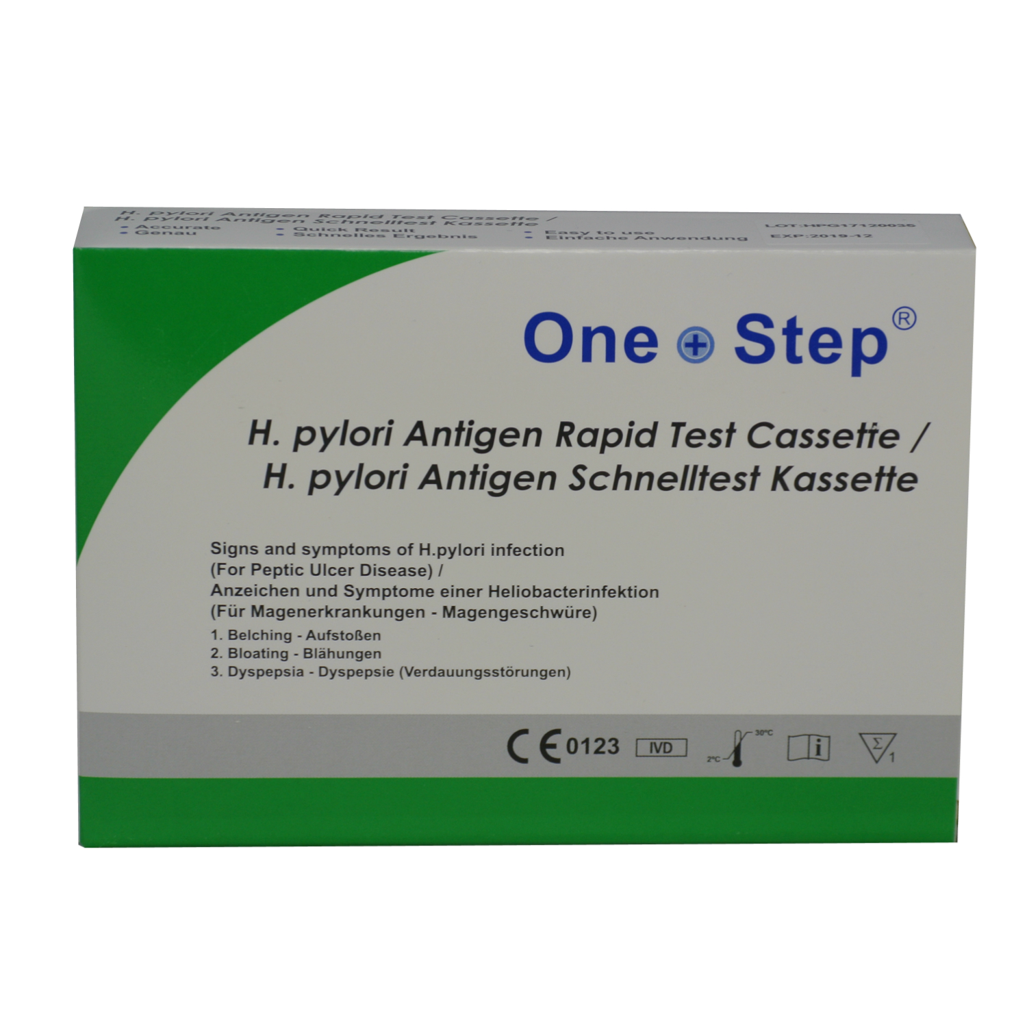h pylori oral test One H Stomach Helicobacter Test Kit Ulcer Faecal Pylori