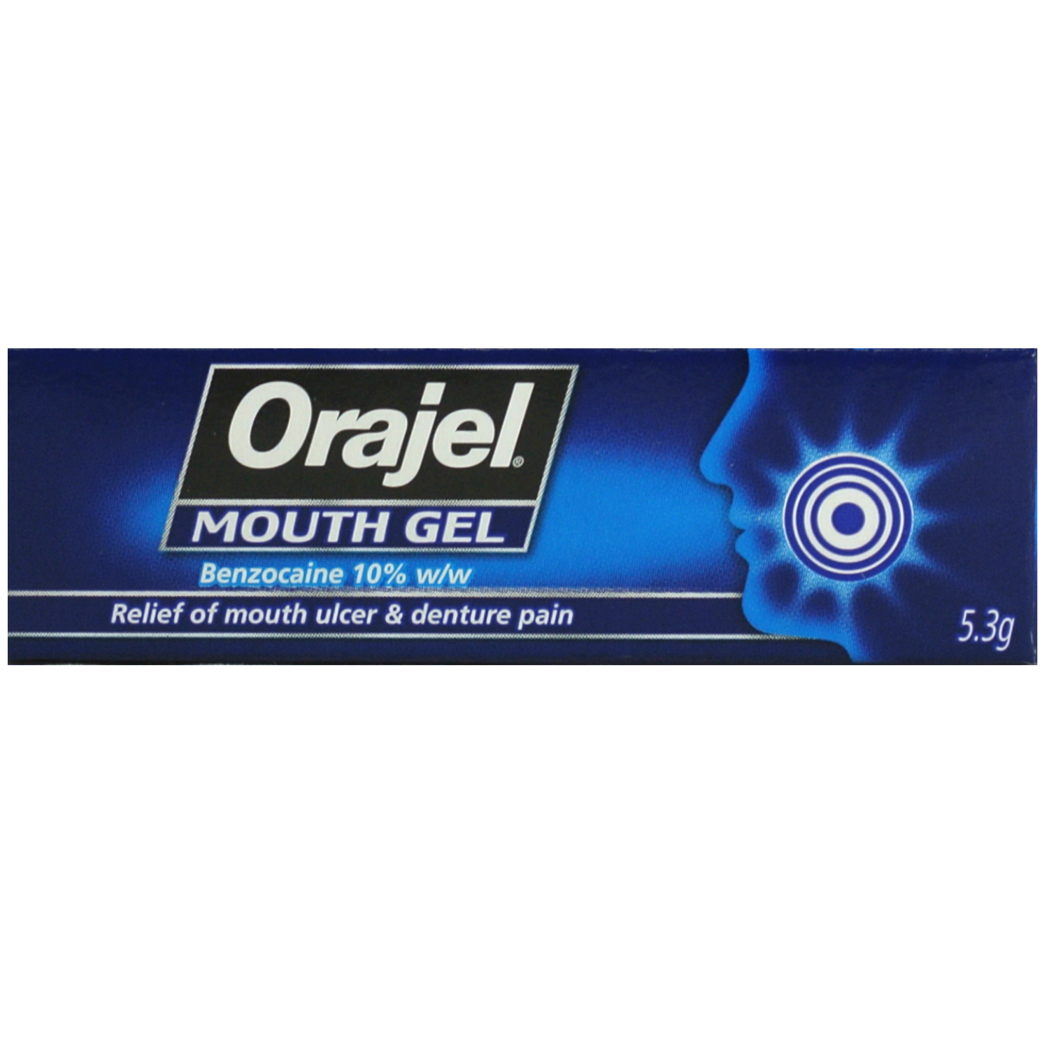 Orajel Mouth Ulcer Treatment Gel Relief and Denture Pain Benzocaine 10