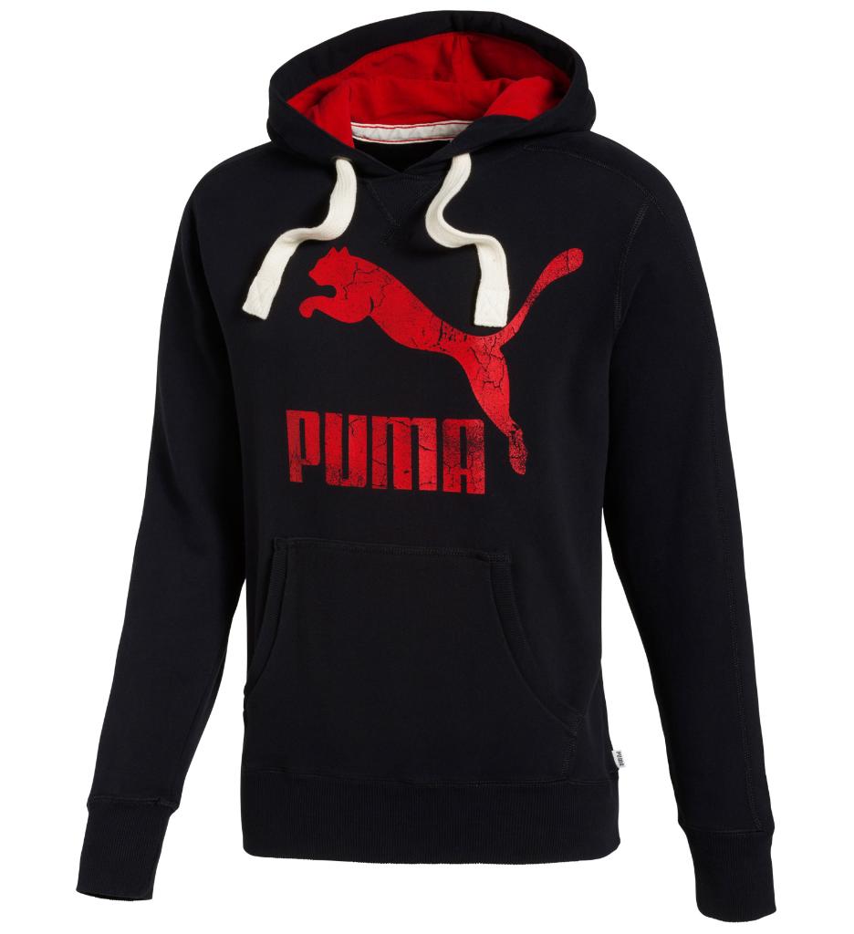 New Men's PUMA Heritage Logo Hoodie Sweatshirt Jumper Black Blue Grey ...