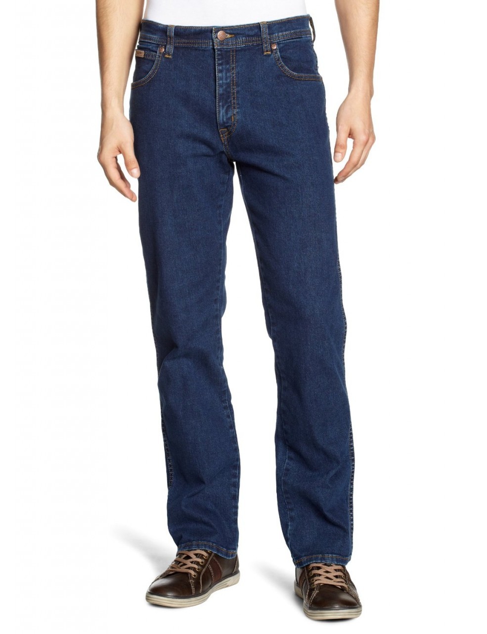 Wrangler Texas Stretch Jeans Darkstone Blue New Men’s Denim Pants All Sizes