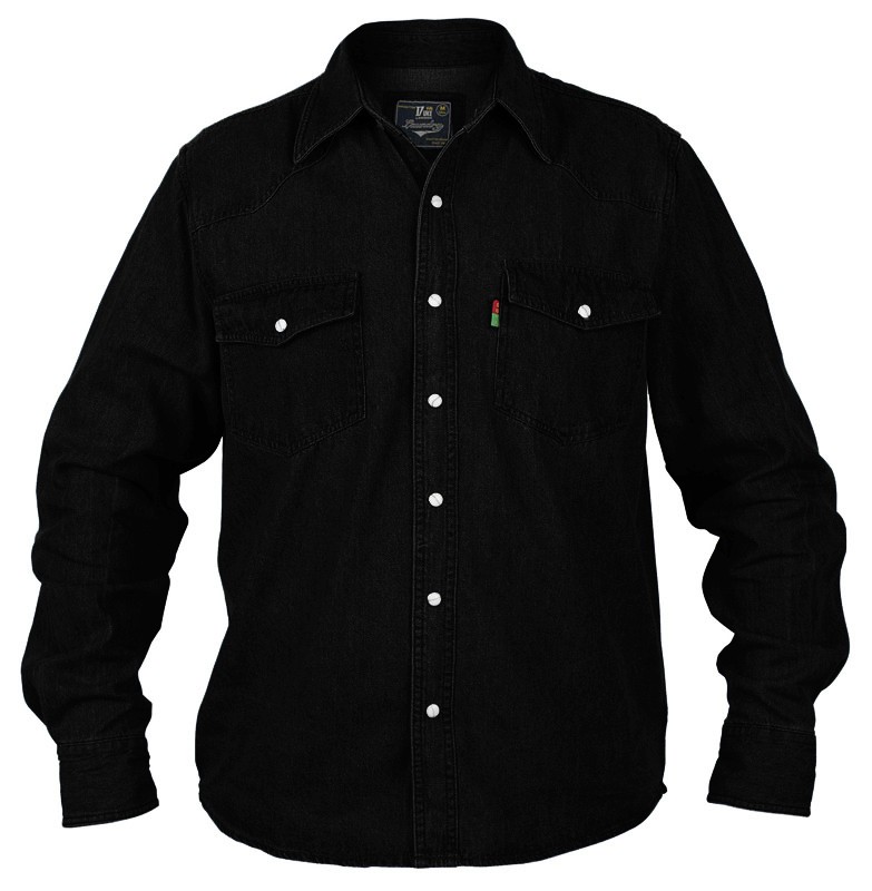 black jean shirt