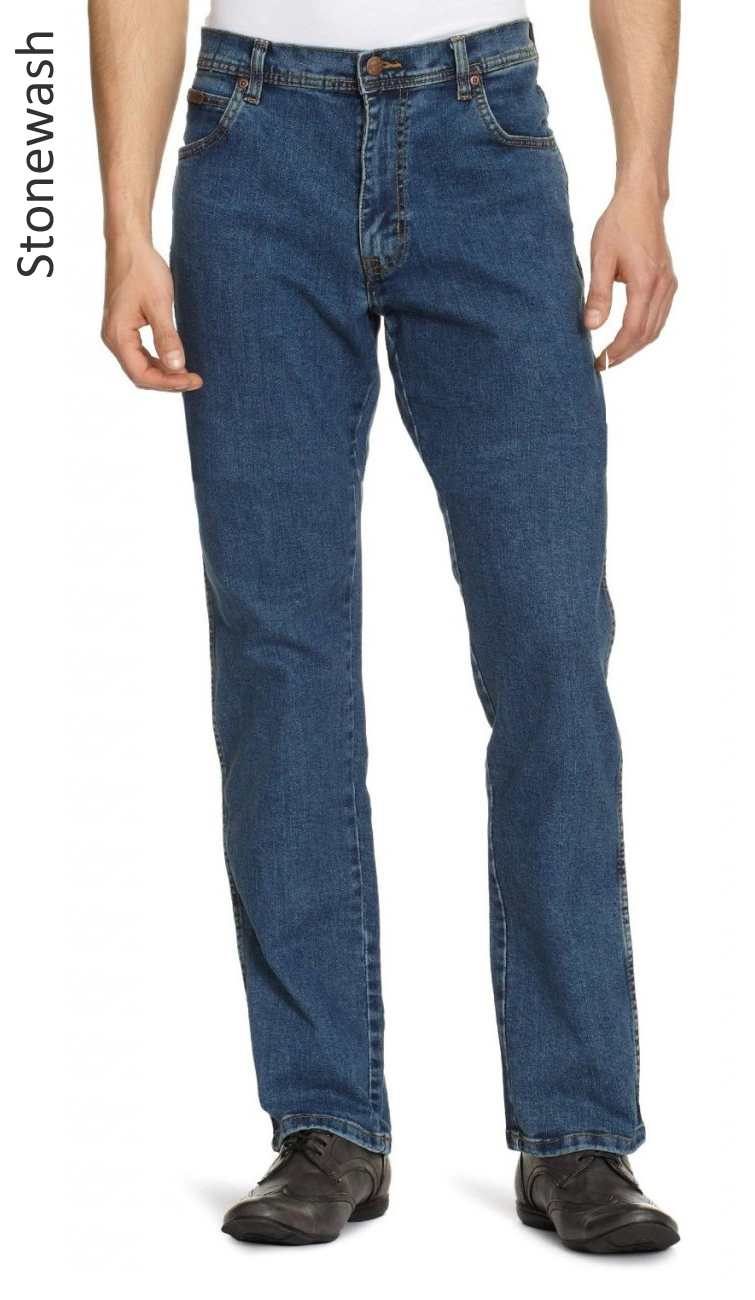 Wrangler Texas Stretch Jeans Regular Fit New Mens Black Blue Darkstone Denim