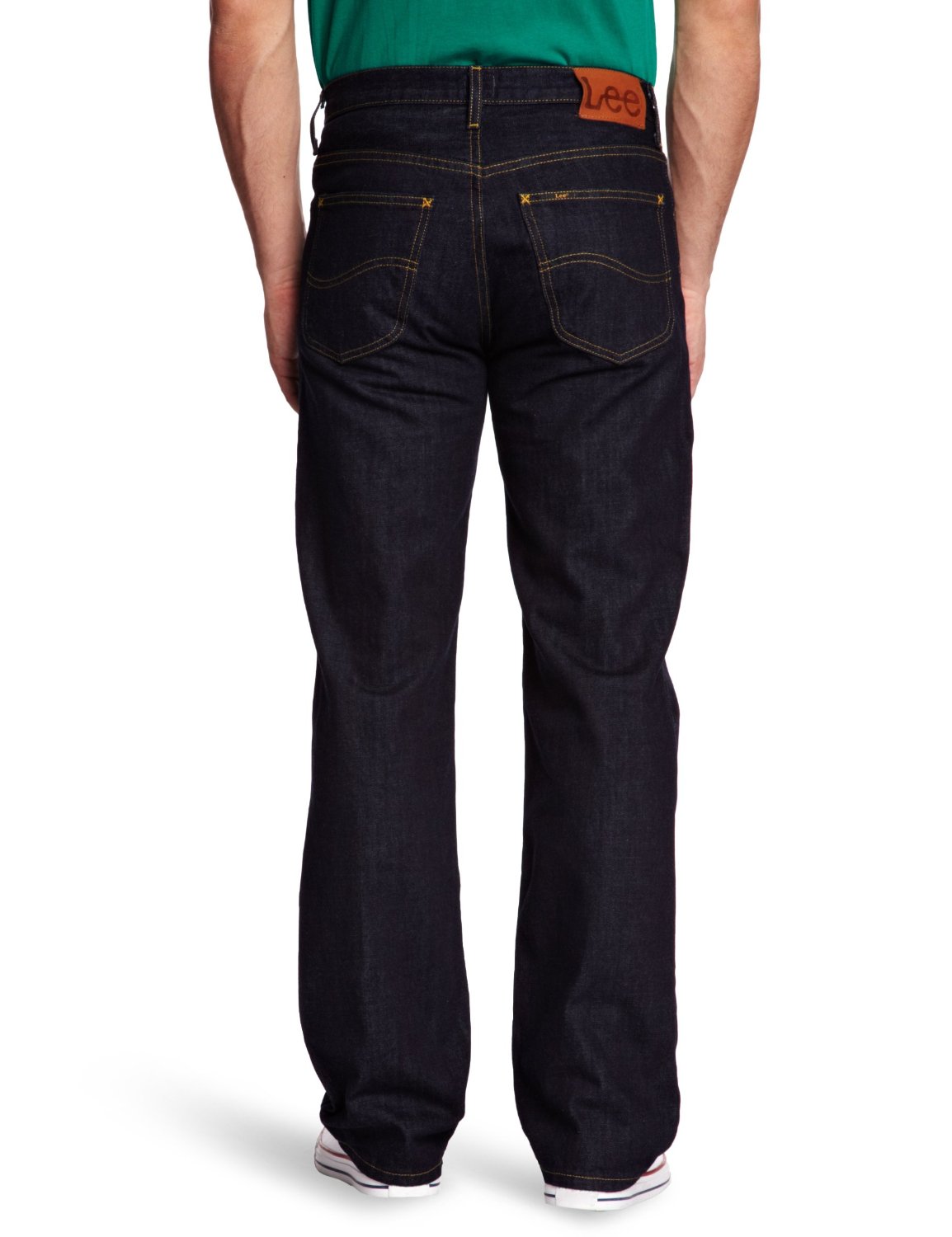 Lee Brooklyn Jeans One Wash Dark Blue Men's New Regular Comfort Fit ...