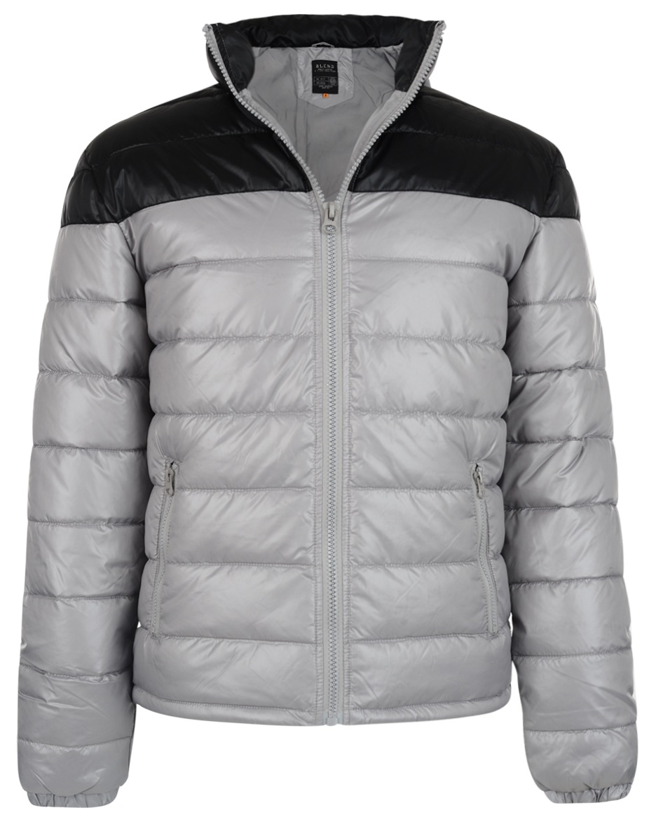Blend New Mens Shiny Puffer Padded Jacket Sky Blue /& Light Grey M L XL XXL Coat