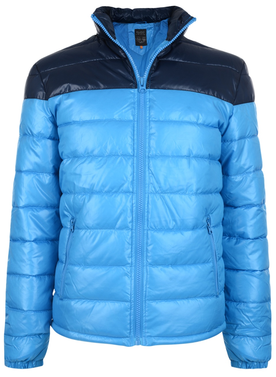Blend New Mens Shiny Puffer Padded Jacket Sky Blue /& Light Grey M L XL XXL Coat