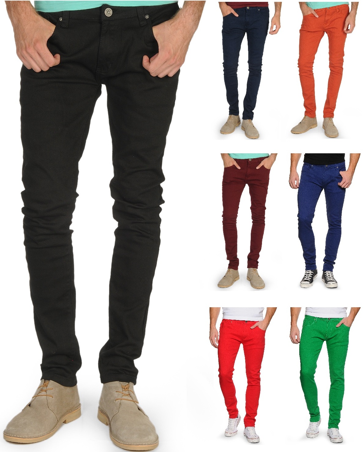 skinny fit stretch jeans