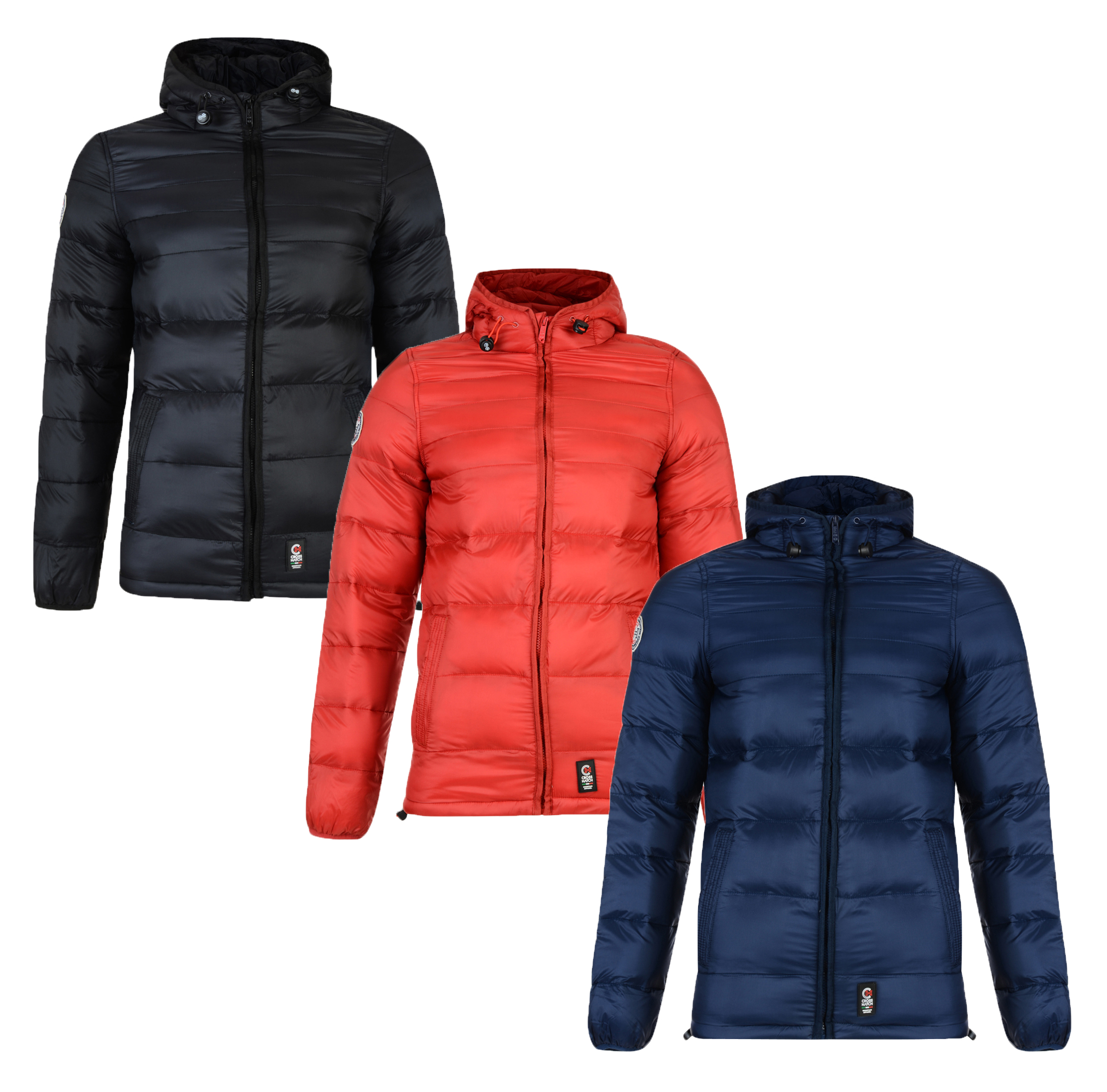Lee Cooper Giacca Imbottita Donna Puffer Cappotto Top zip a tutta lunghezza manica con cerniera