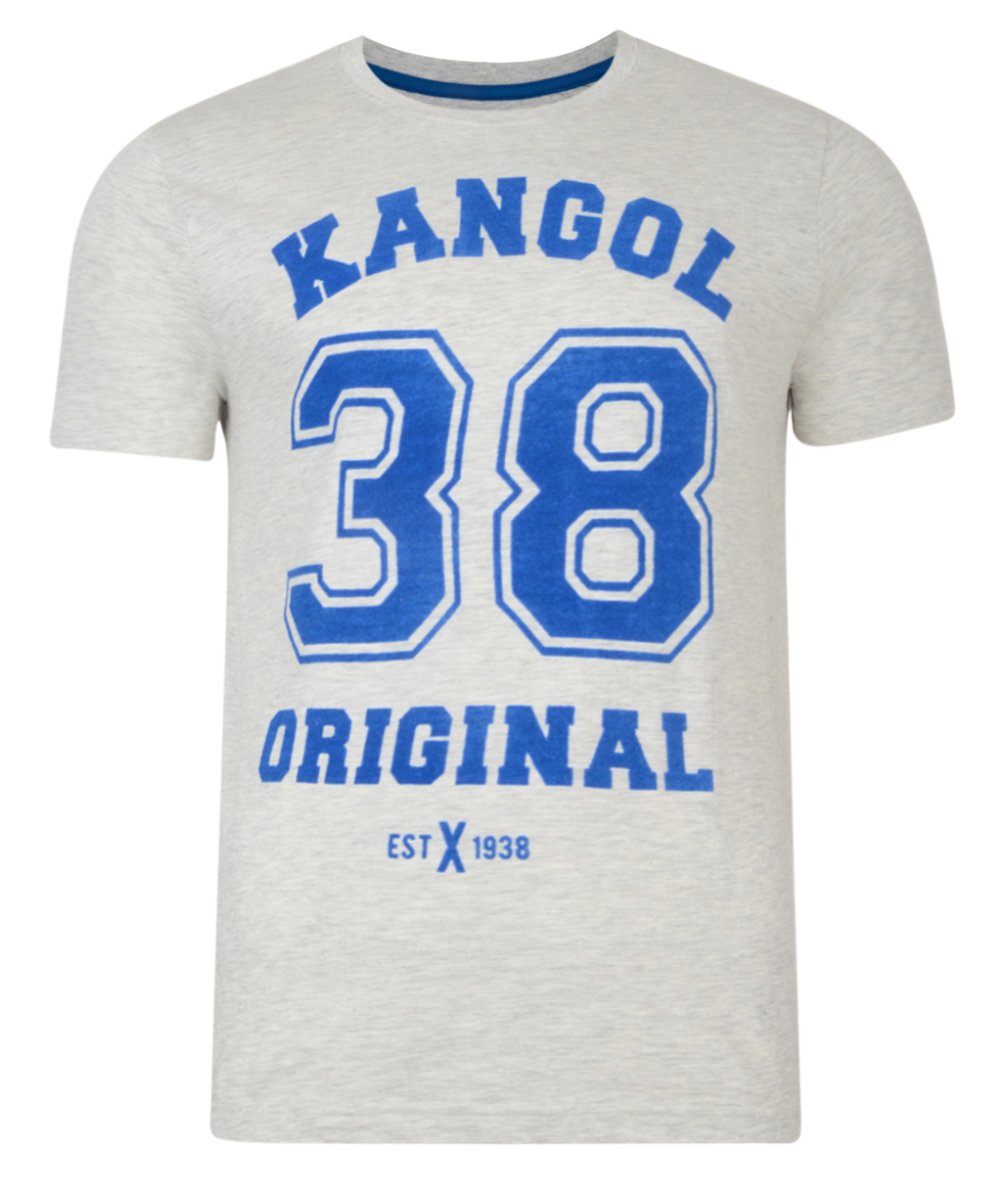 Kangol 38 Original New Mens Printed Slim Logo T-Shirt Branded Print Top ...