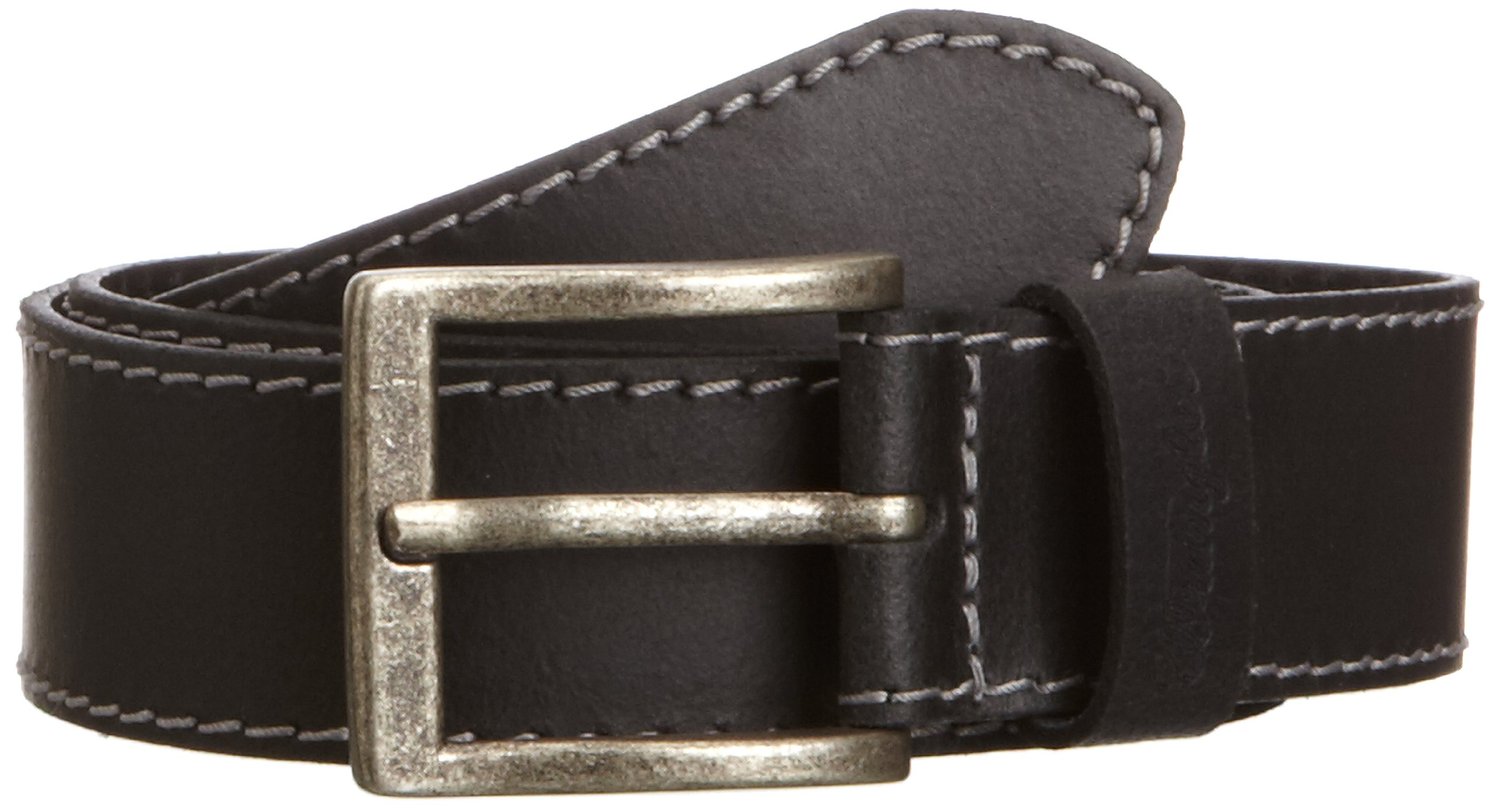Wrangler New Men’s Black Stitched Belts Leather Buckle Jean Belt | eBay