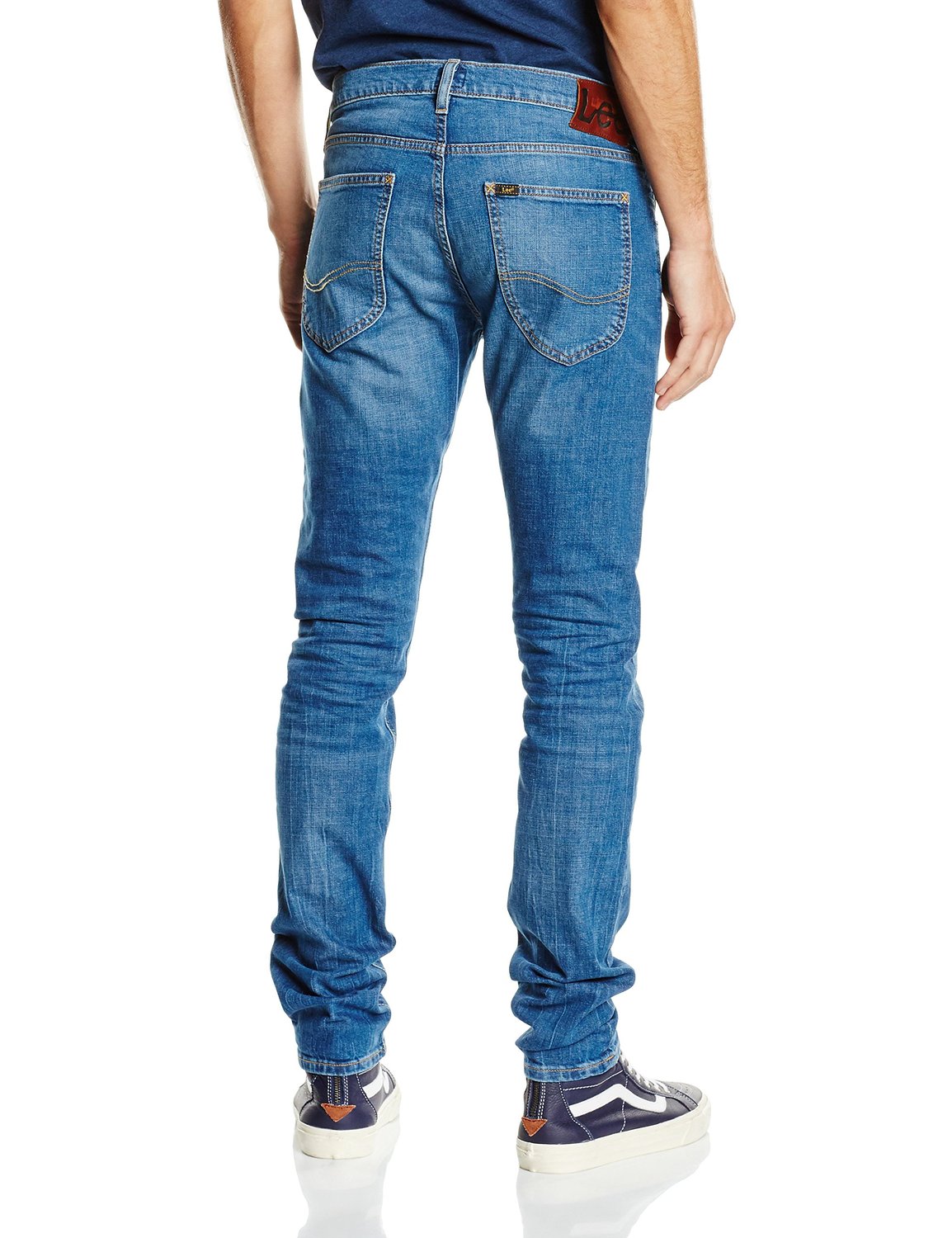 Lee Luke Slim Tapered Denim Jeans New Mens Stretch Regular Rise ...