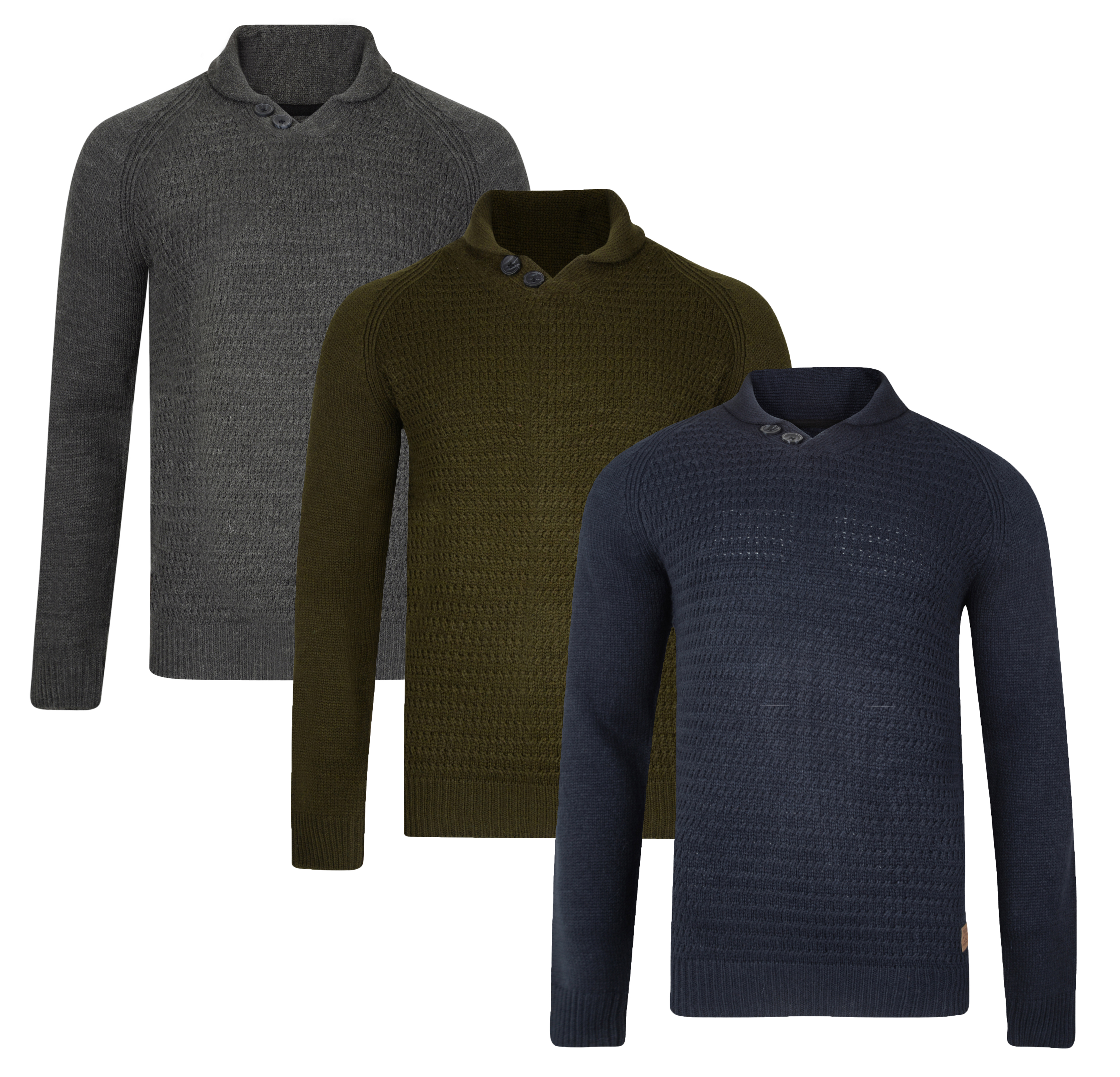 shawl neck jumpers