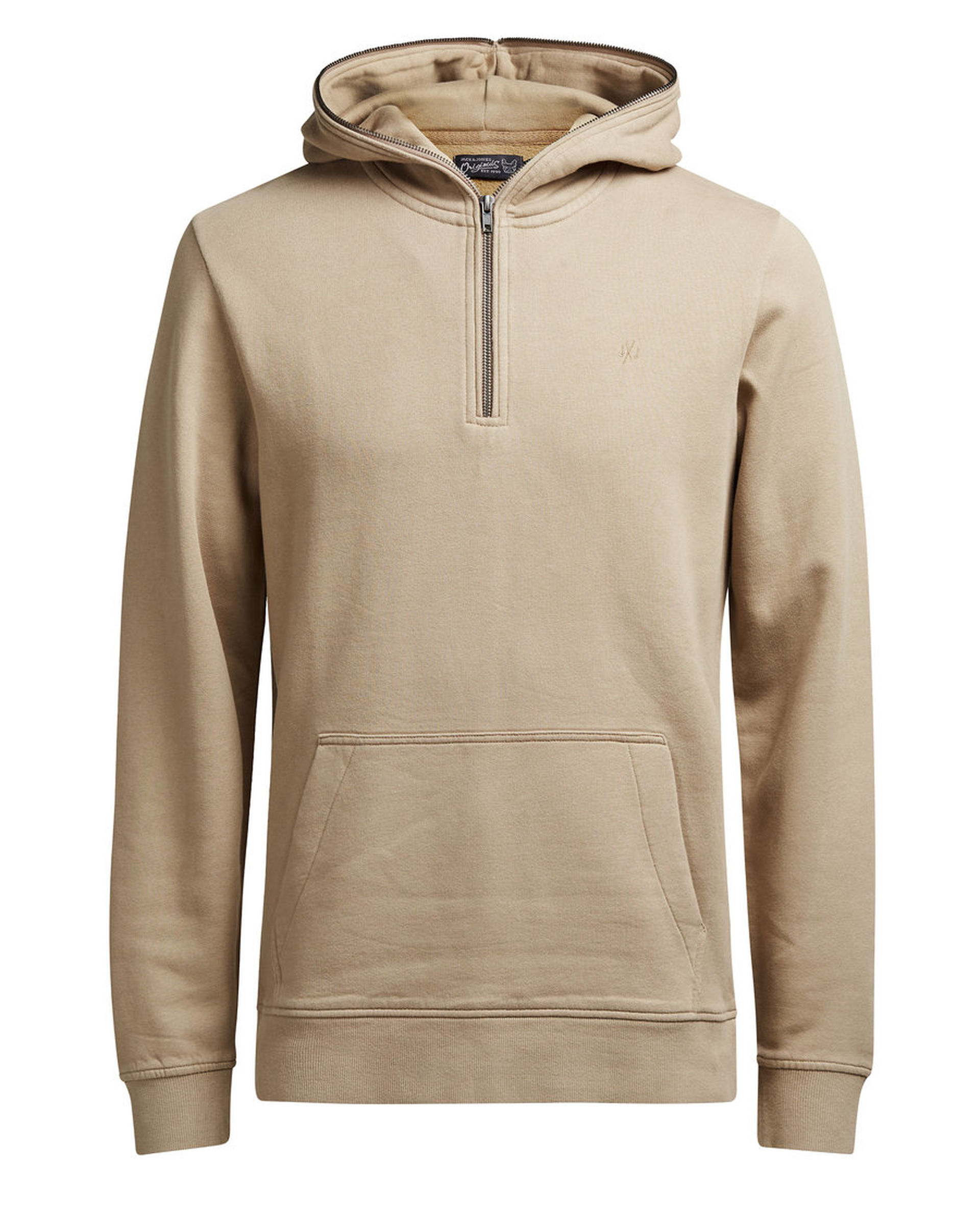half hooded sweatshirt