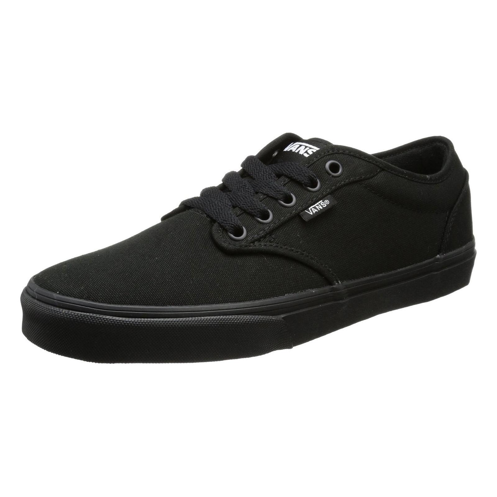 black vans plimsolls