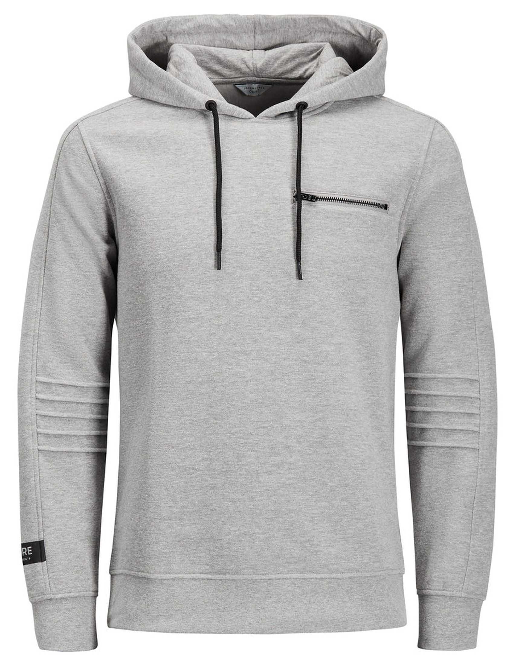 JACK & JONES Core Mens Sporty Overhead Gym Hoodie Casual Hooded ...