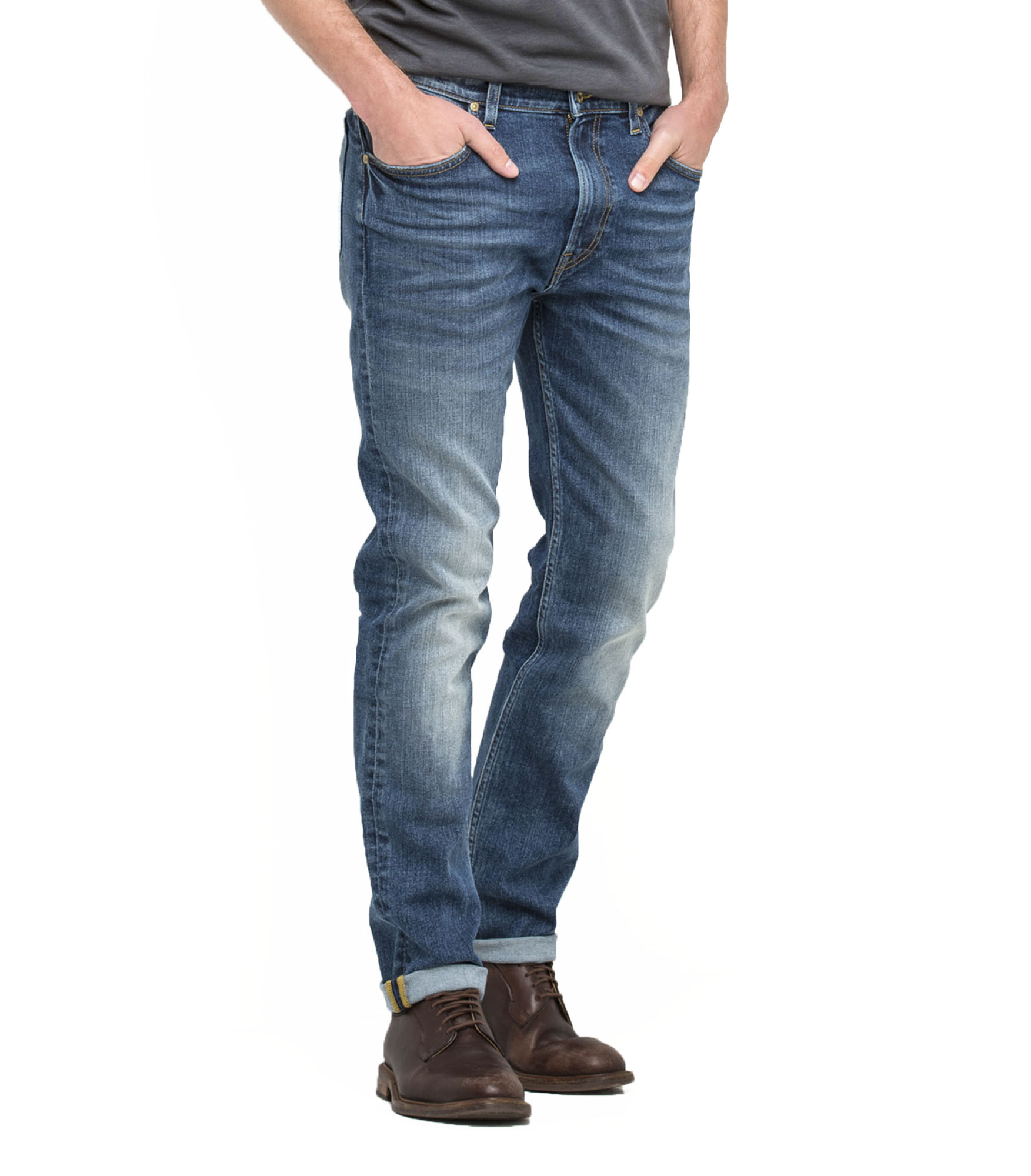 Lee Rider Da Uomo Regolari Gamba a Sigaretta Slim Leg Stretch Denim Jeans Blu arrendersi