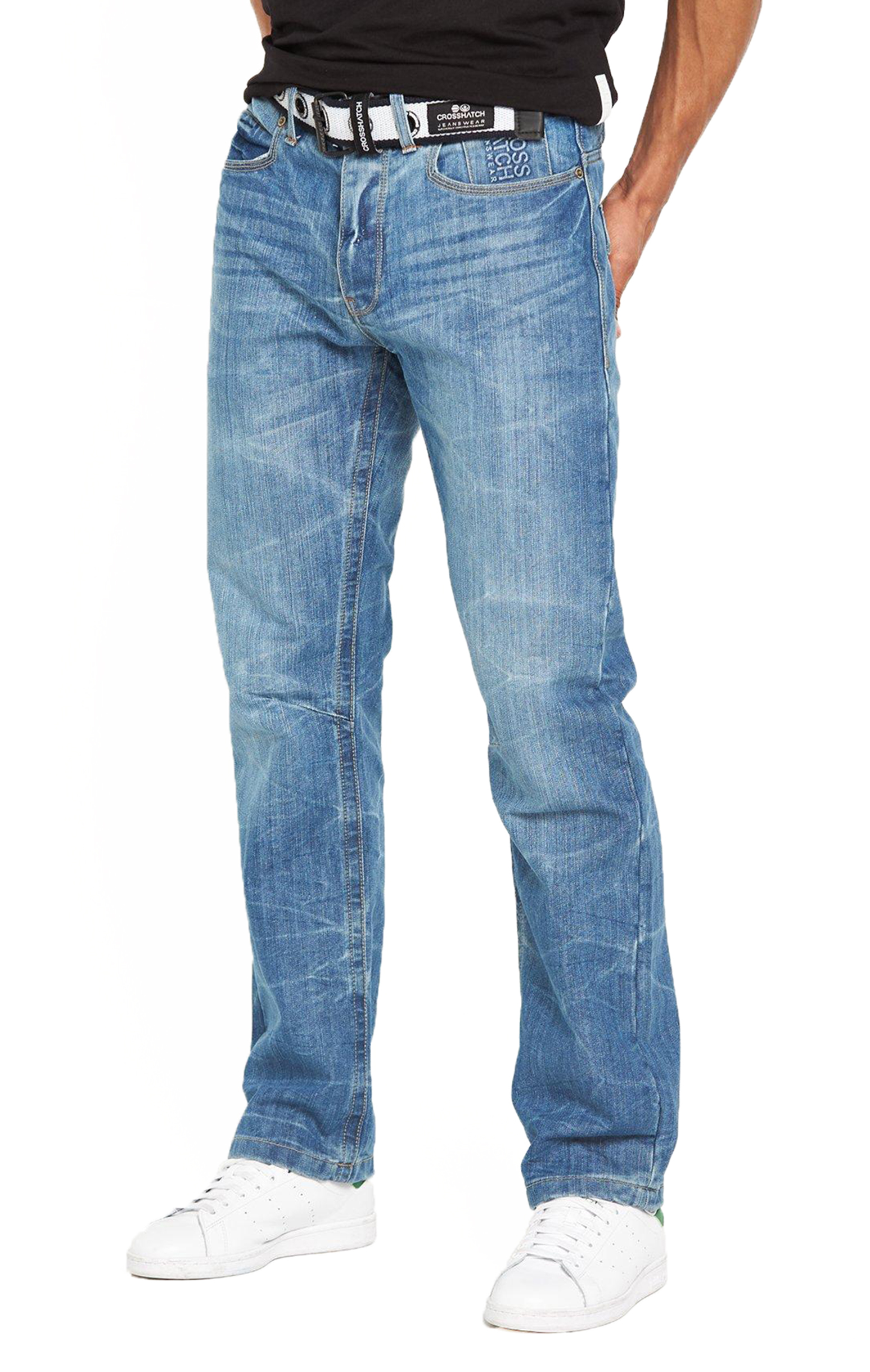 Lee Brooklyn NEU Herren Stretch Jeans Straight Leg Dark Stone Blau ...