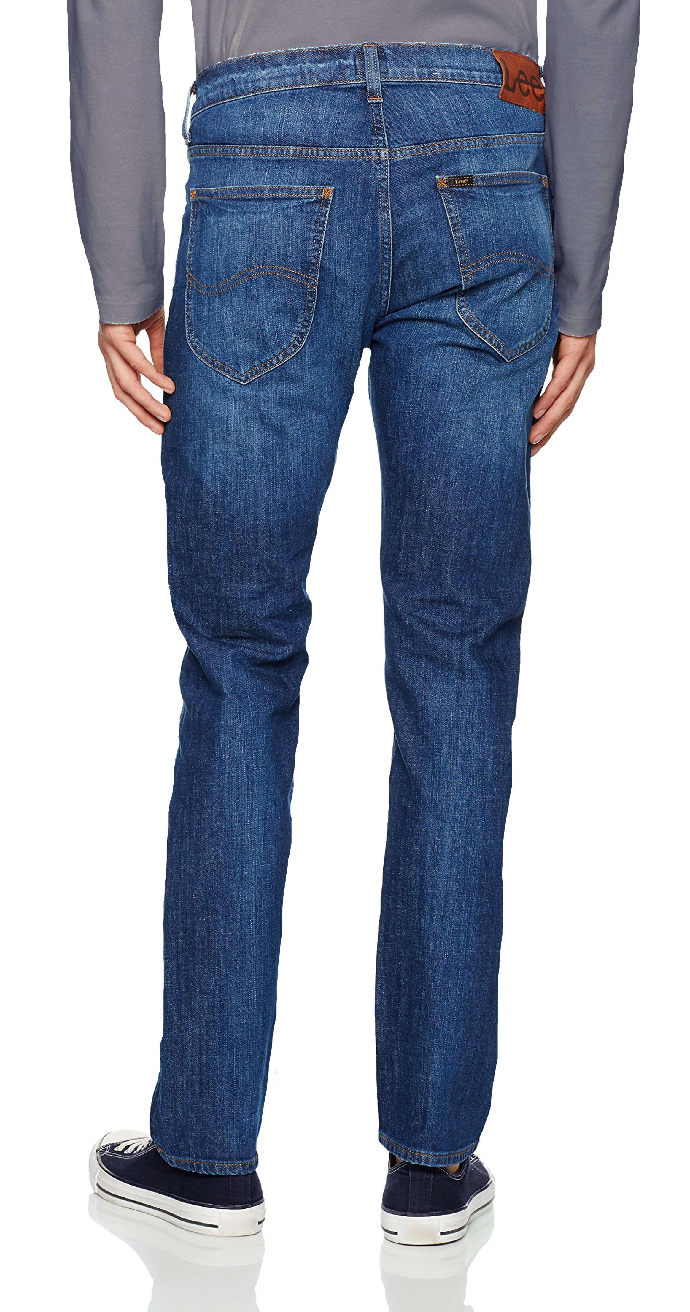 Lee Daren Slim Fit Jeans Mens Vintage After Dark Blue Straight Faded ...