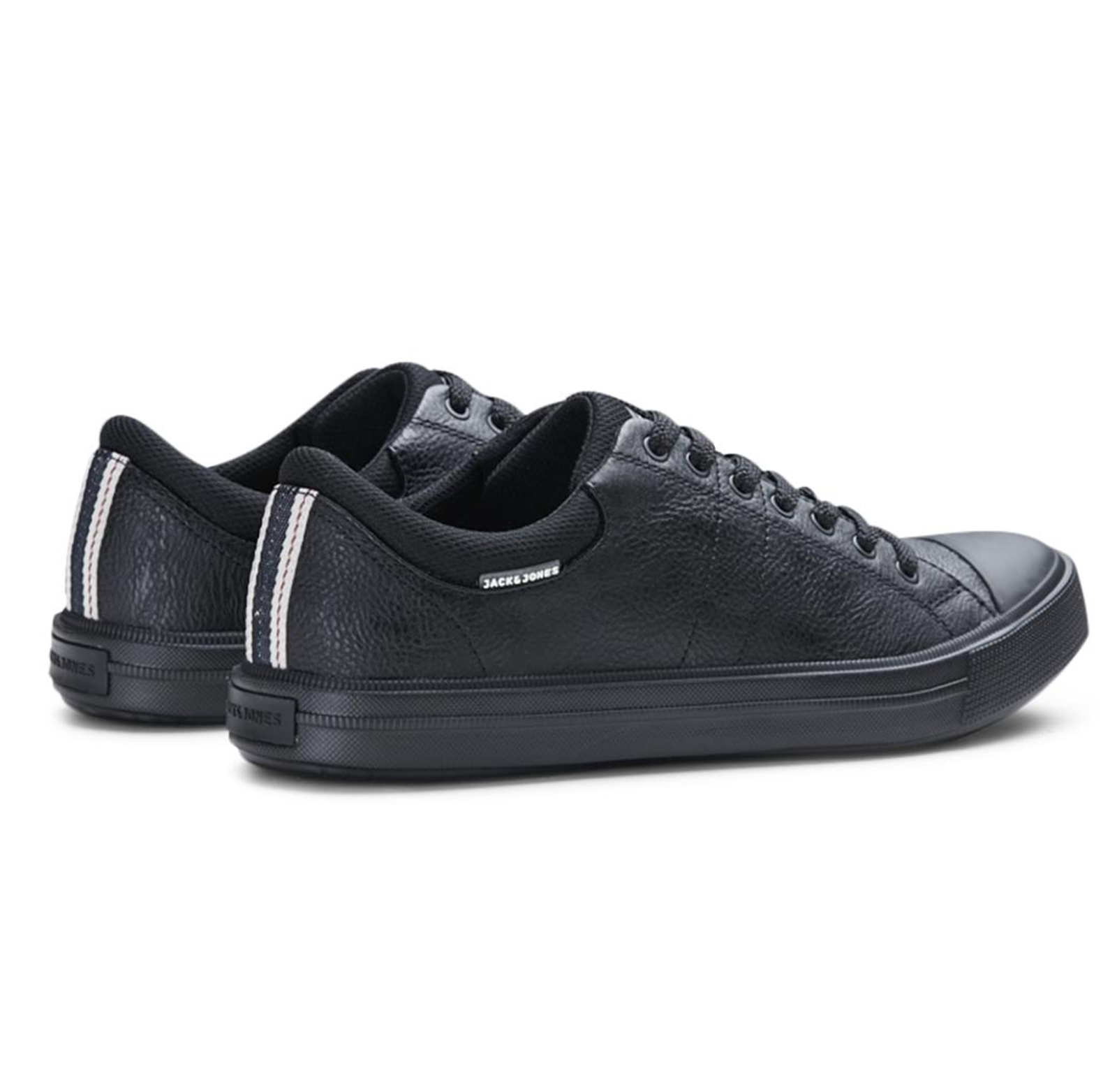 JACK & JONES Mens Mervin Synthetic Shoes Leather Trainers Sneakers ...