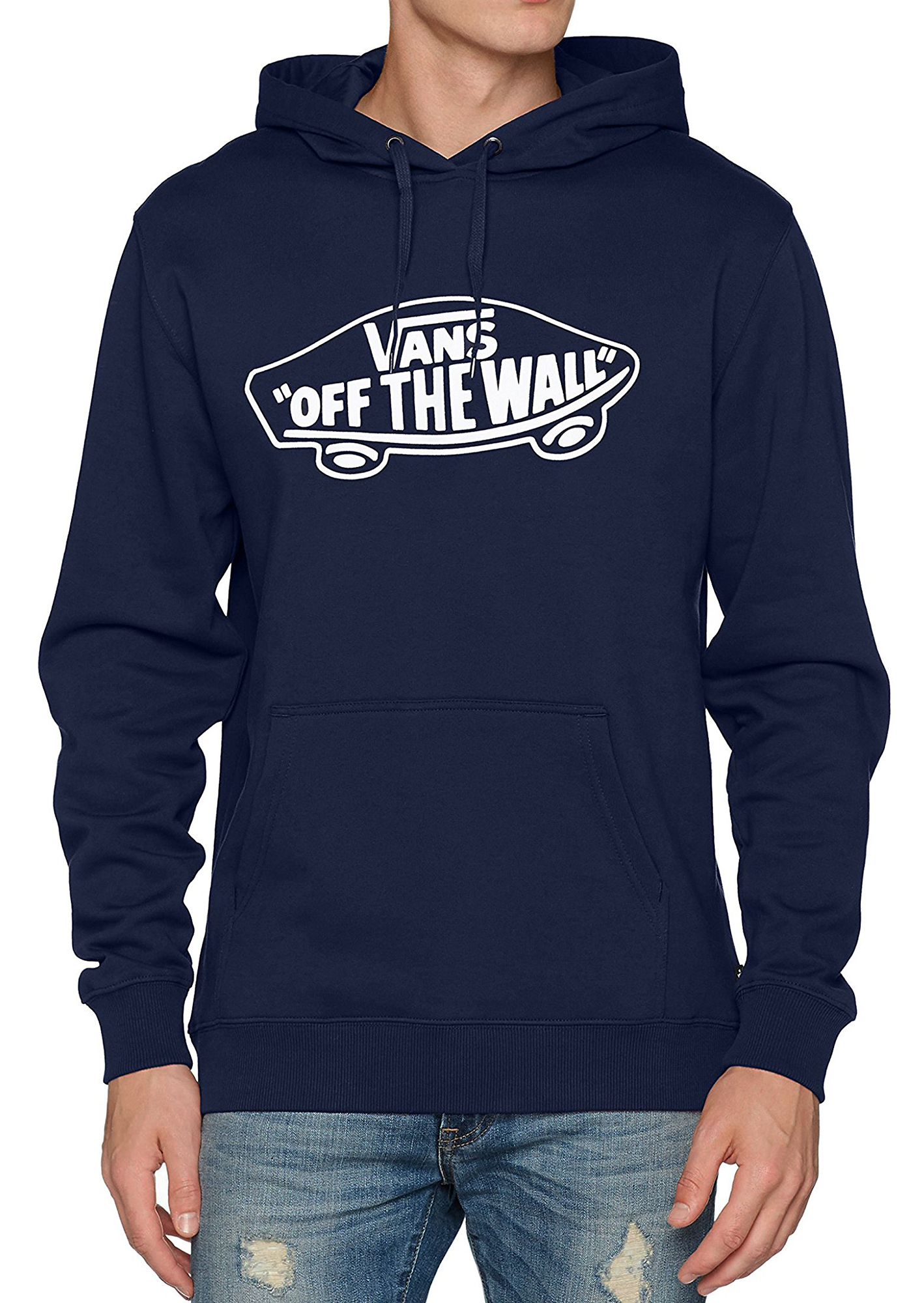 Vans Off The Wall Overhead Pullover Con Cappuccio Uomo Felpa Felpa Con  Cappuccio Blu | eBay