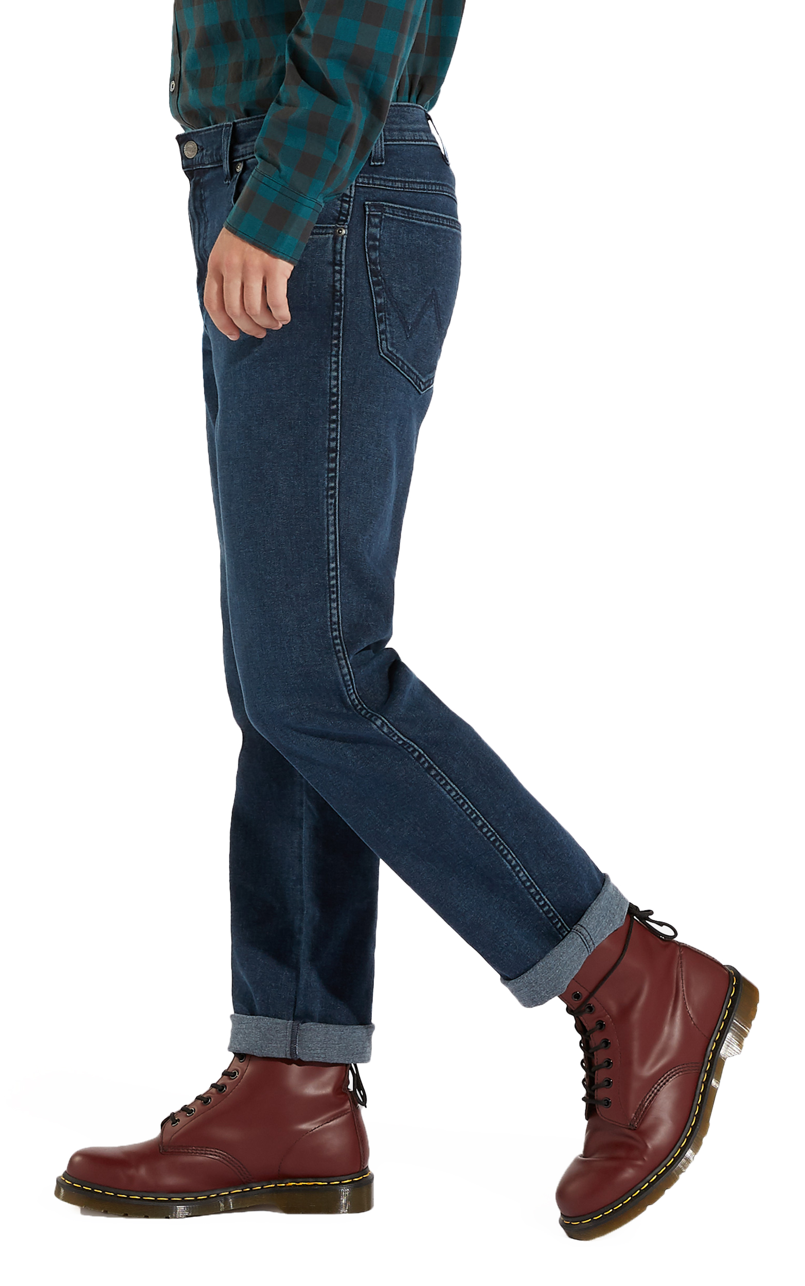 Wrangler Texas Jeans New Men’s Regular Fit Black Blue Darkstone Stonewash Denim