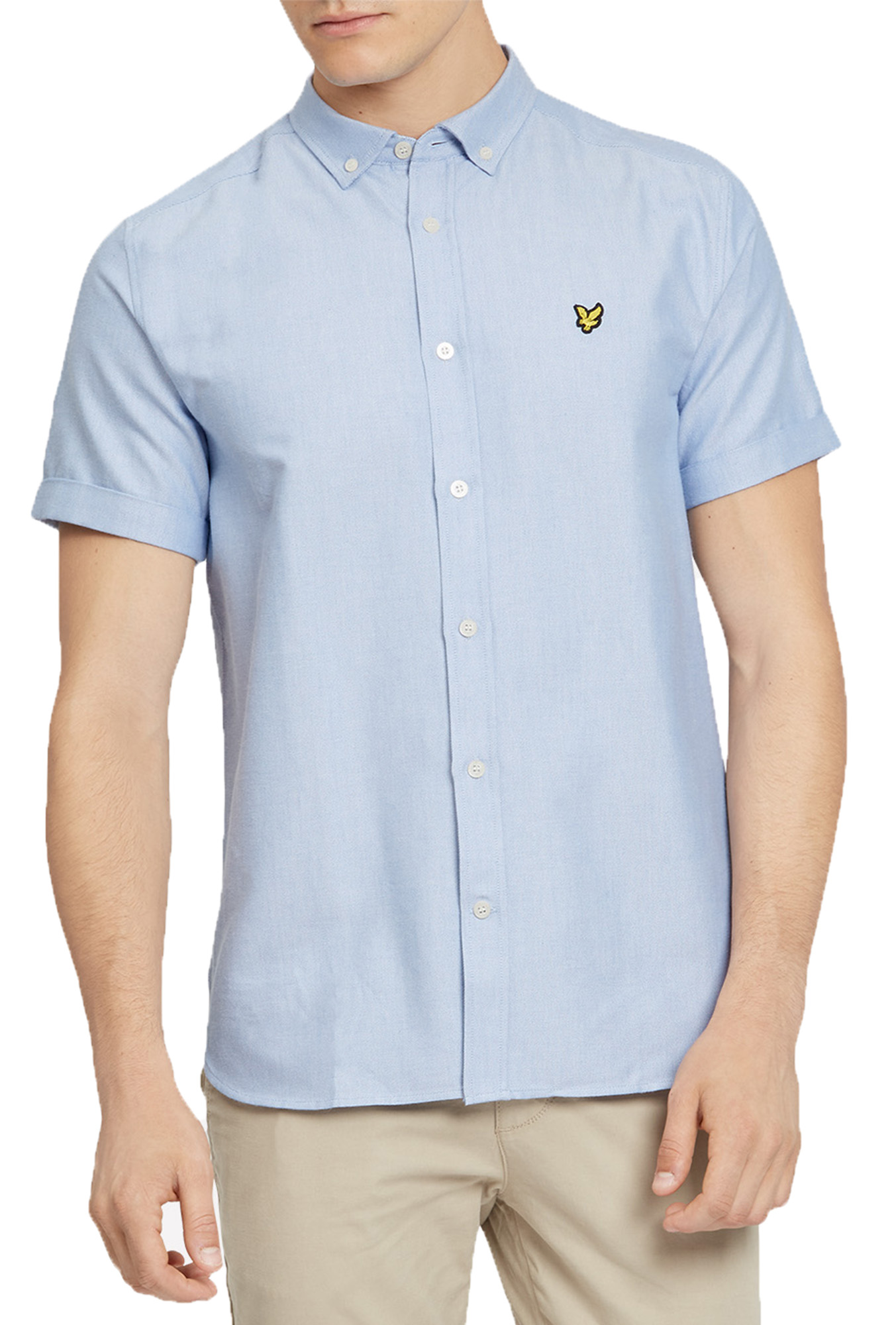 lyle & scott slim fit poplin shirt