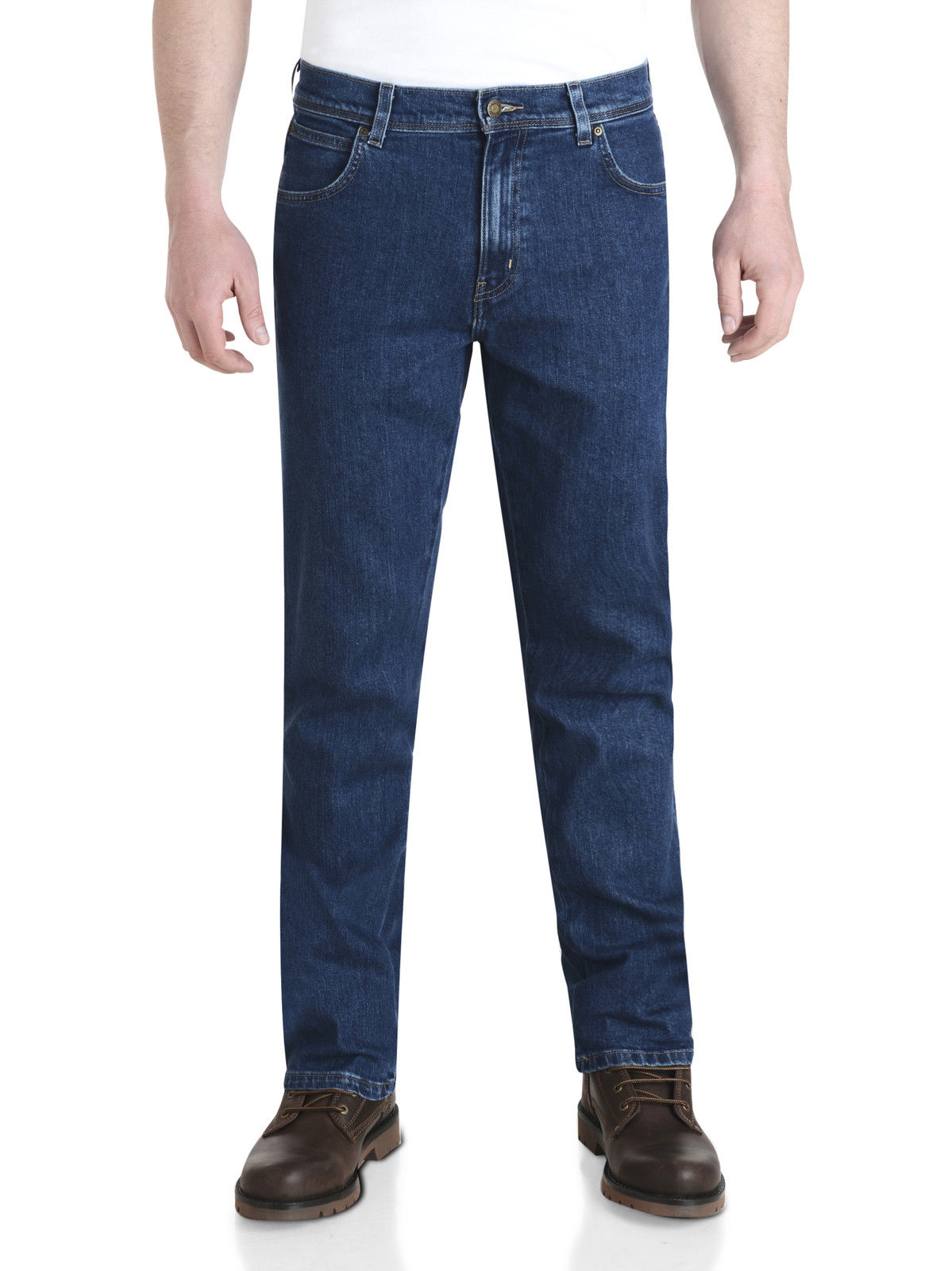Wrangler Durable Stretch Denim Jeans Basic Regular Fit Darkstone Blue W10I23009