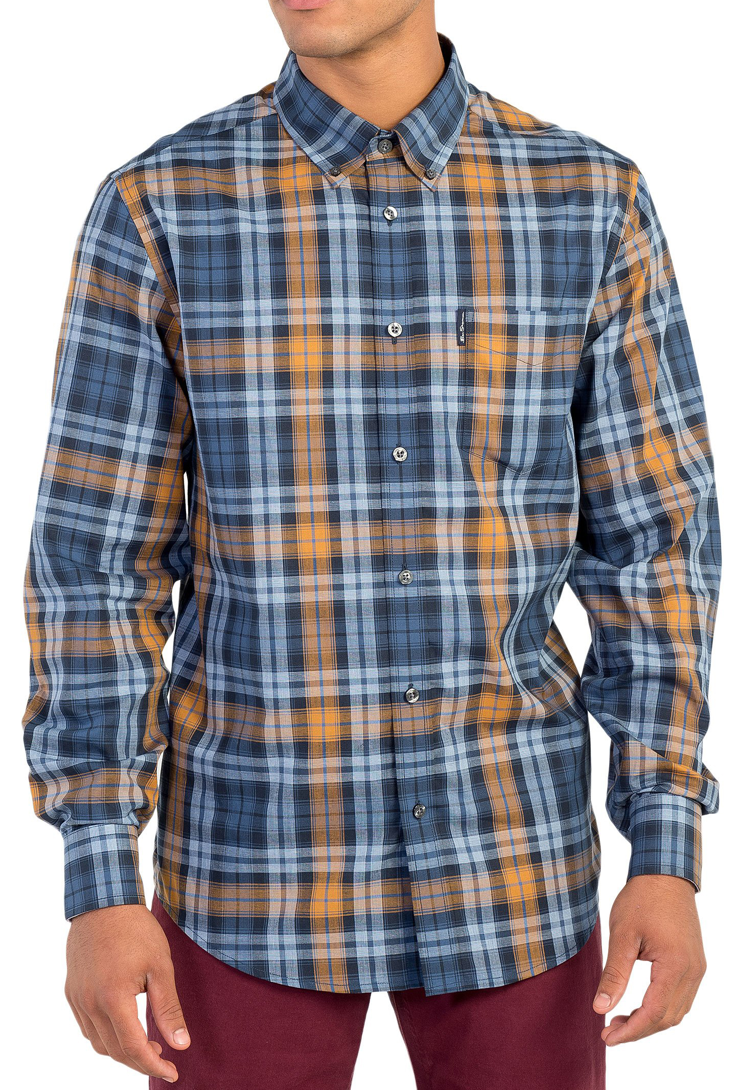 Ben sherman rouge//bleu manche carreaux à manches courtes shirts