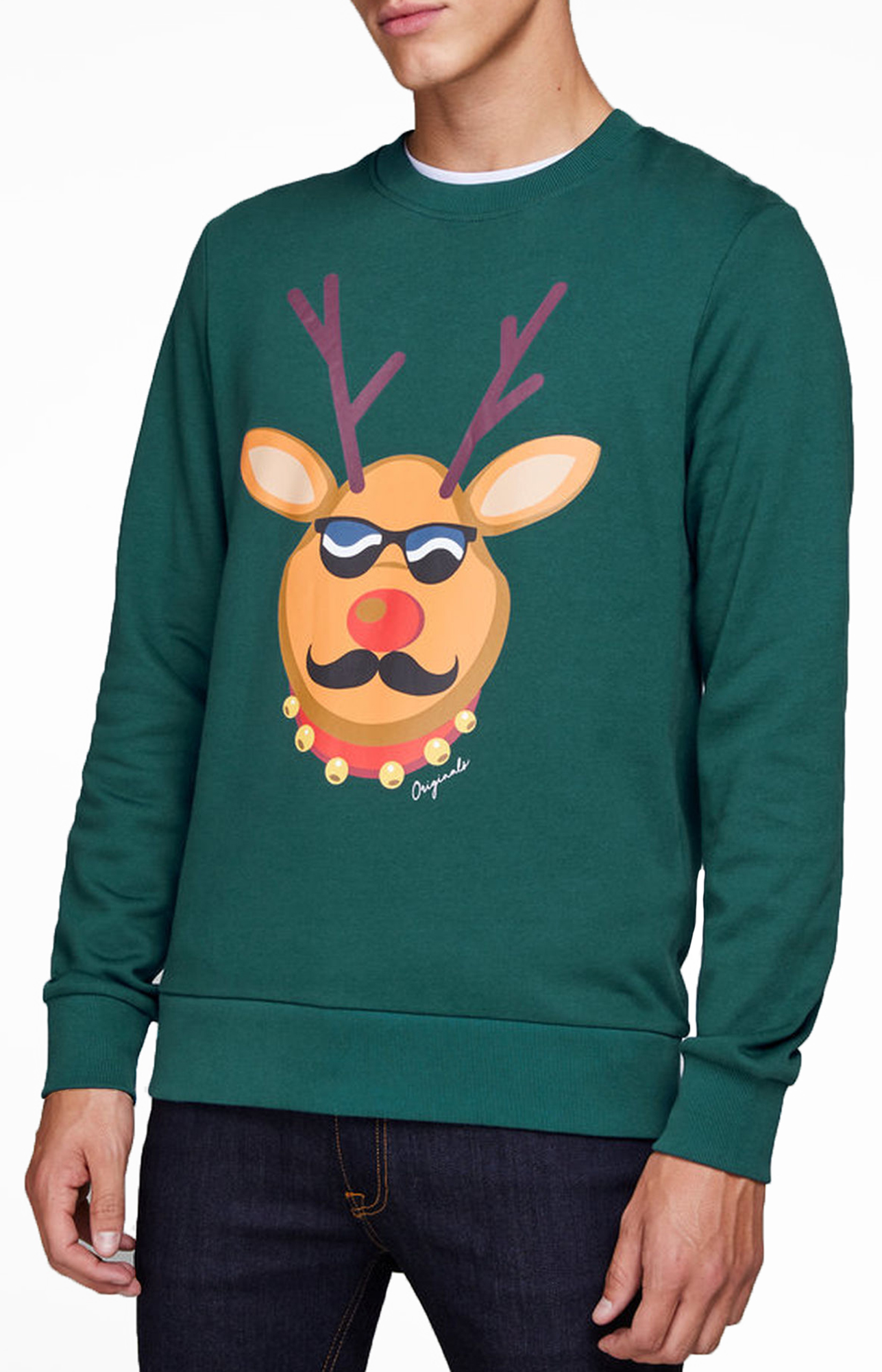 Weihnachtspullover Lustig WeihnachtenRentier Schneemann Weihnachtsmann