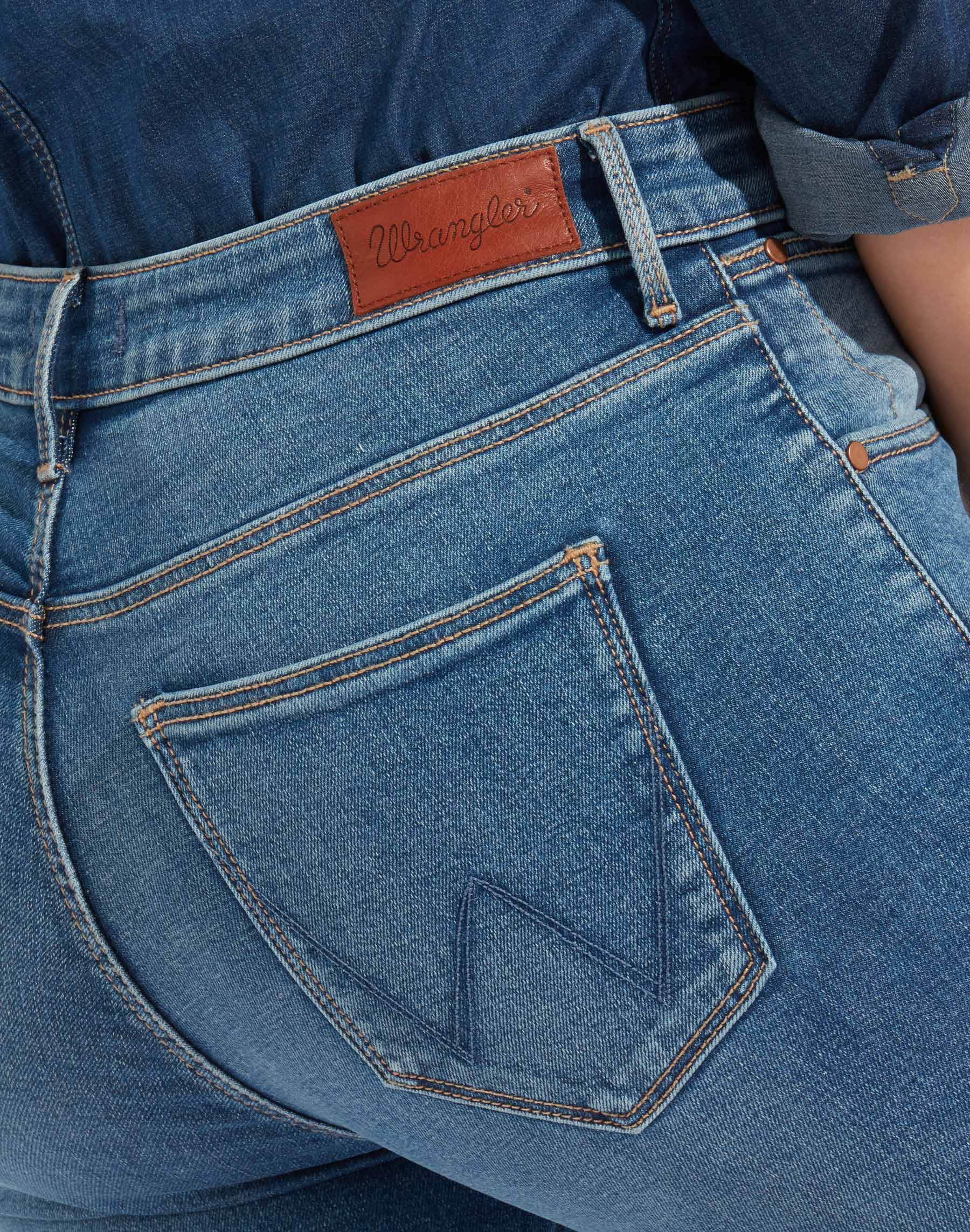 wrangler high rise skinny jeans