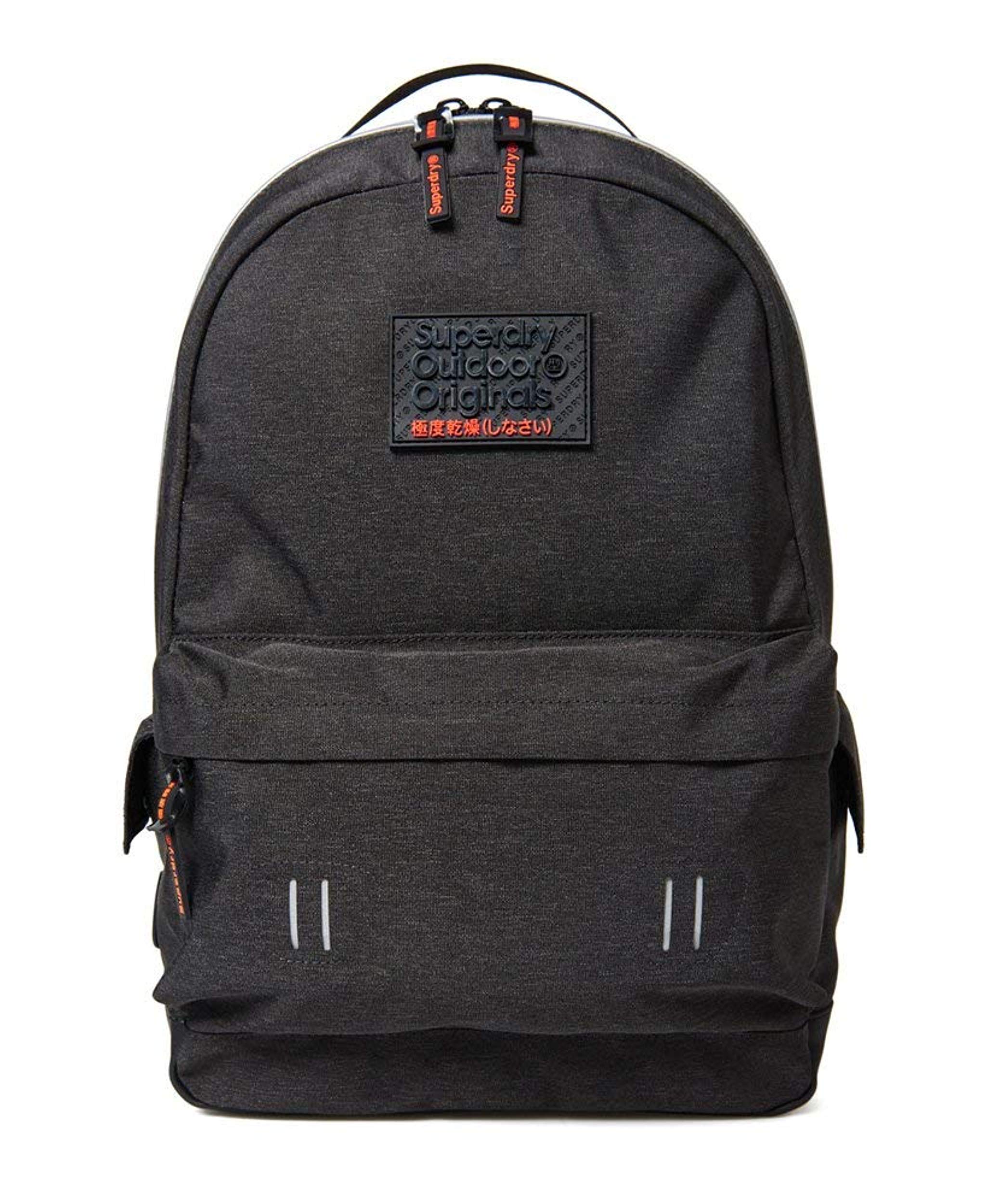 Superdry Rucksack Dark Marl Grey Montana Backpack School Travel Work