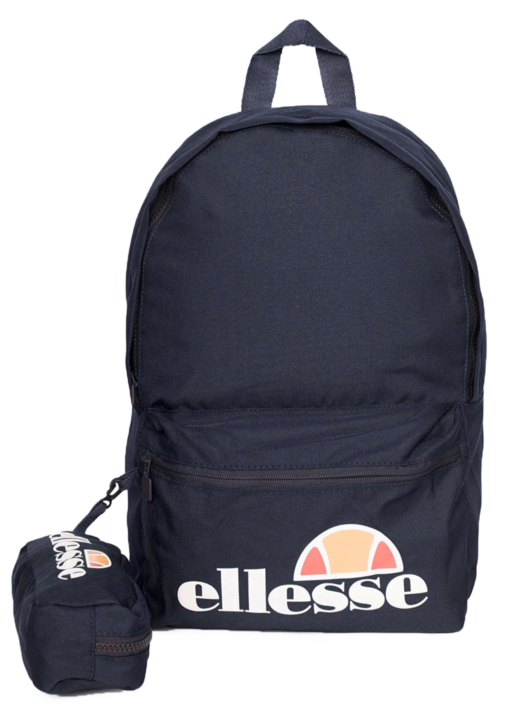 ellesse Rucksack Navy Blue Rolby Backpack + Pencil Case School Casual